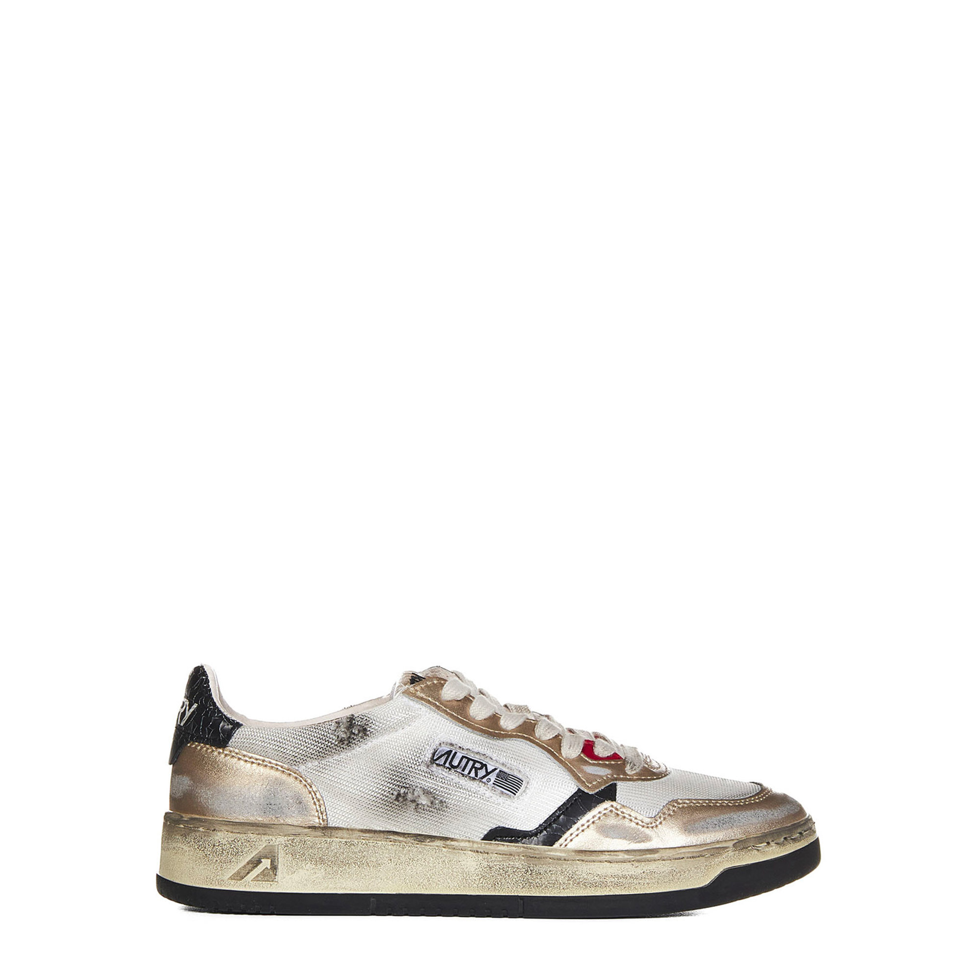 Autry Sneakers Bianco Oro Autry vista0