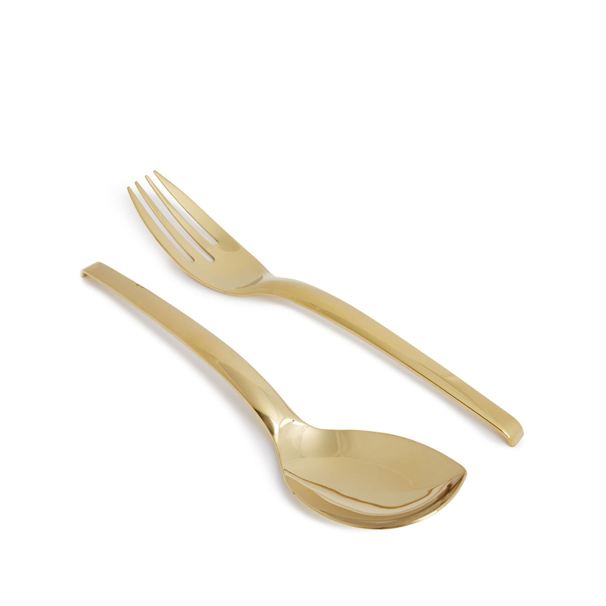 Cucchiaio e Forchetta Servire cm 30 - Living Pvd Gold 52750g44 Sambonet vista0