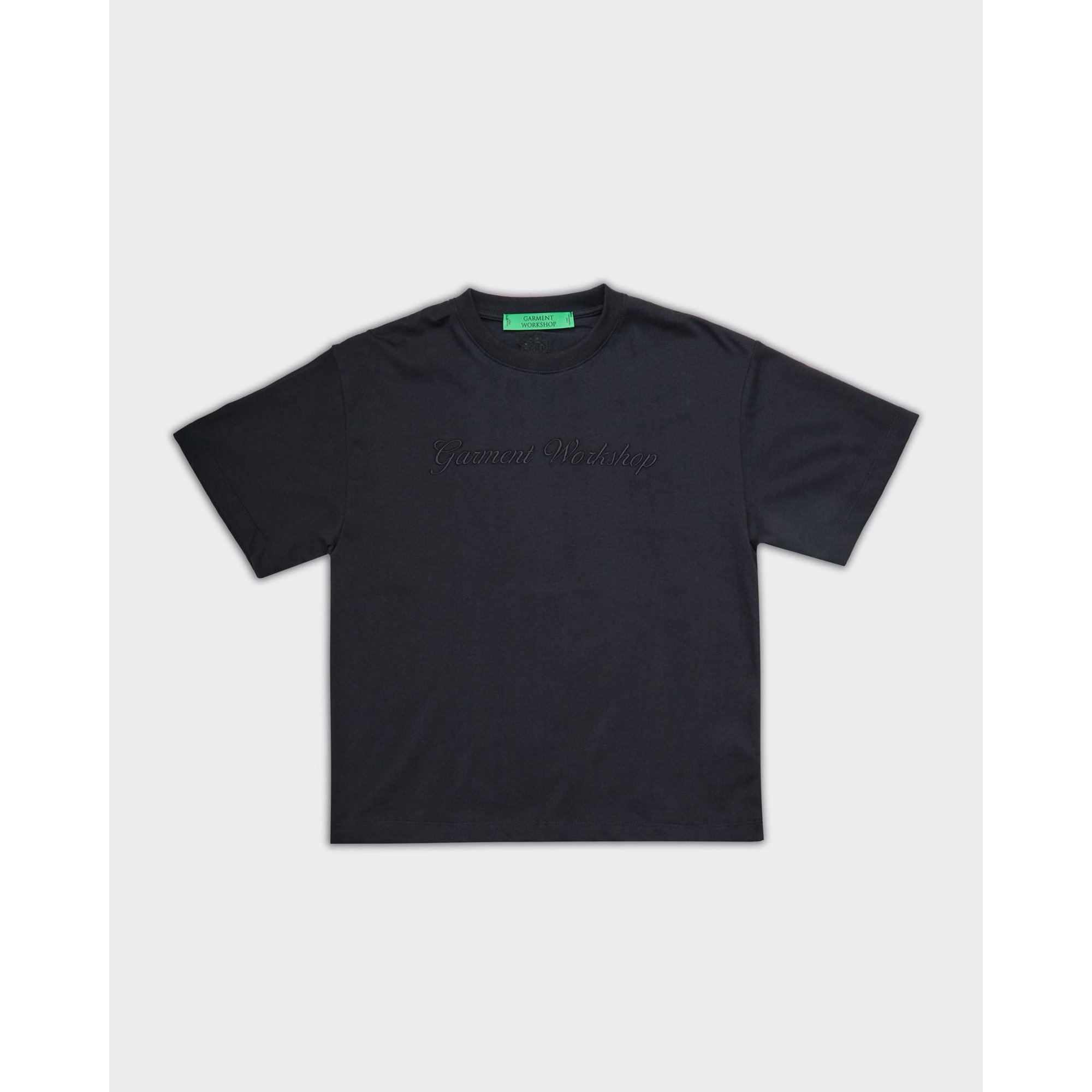 T-shirt Jersey Boxy Noir Garment Workshop vista0