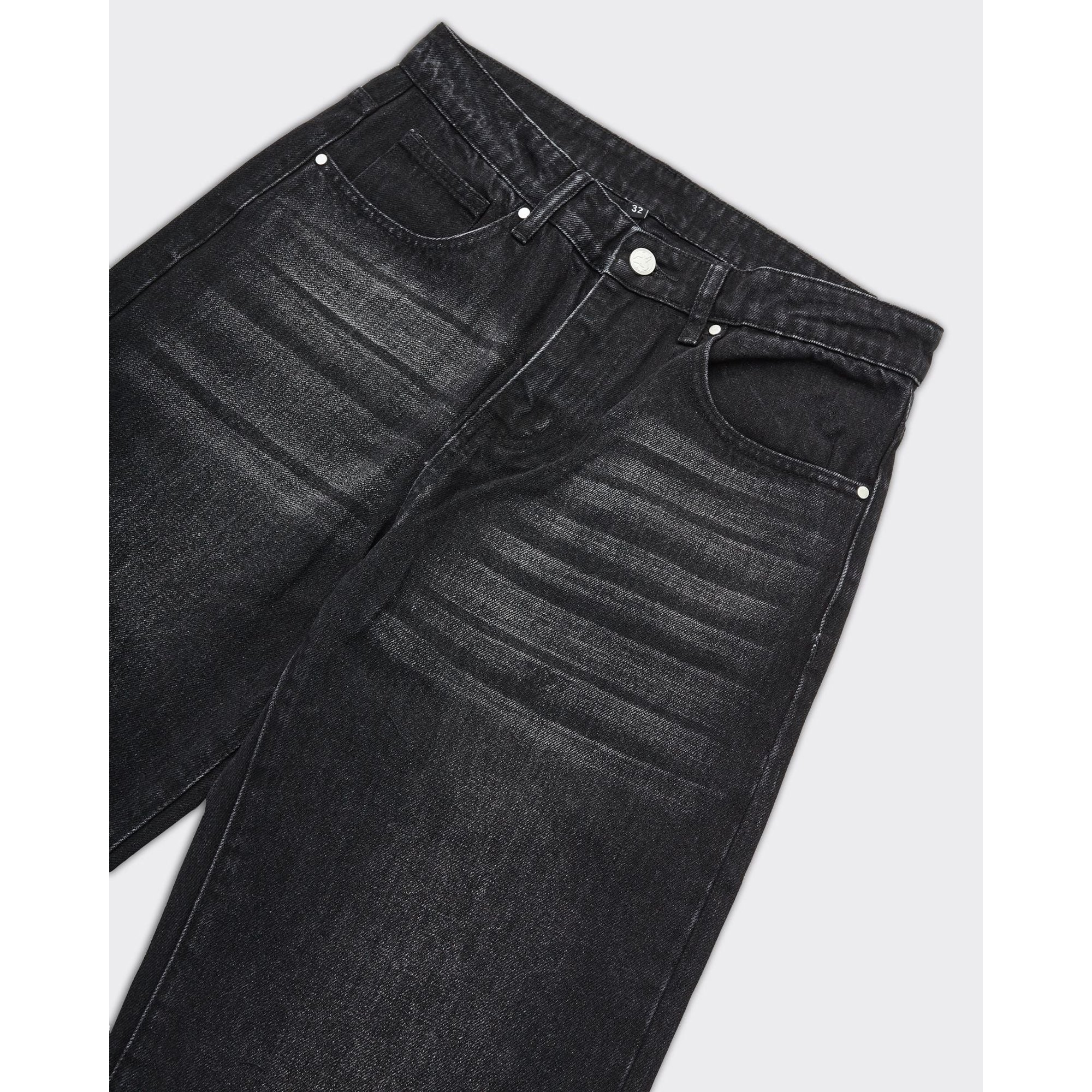 Jeans Lax Flair Denim Nero basket case vista1