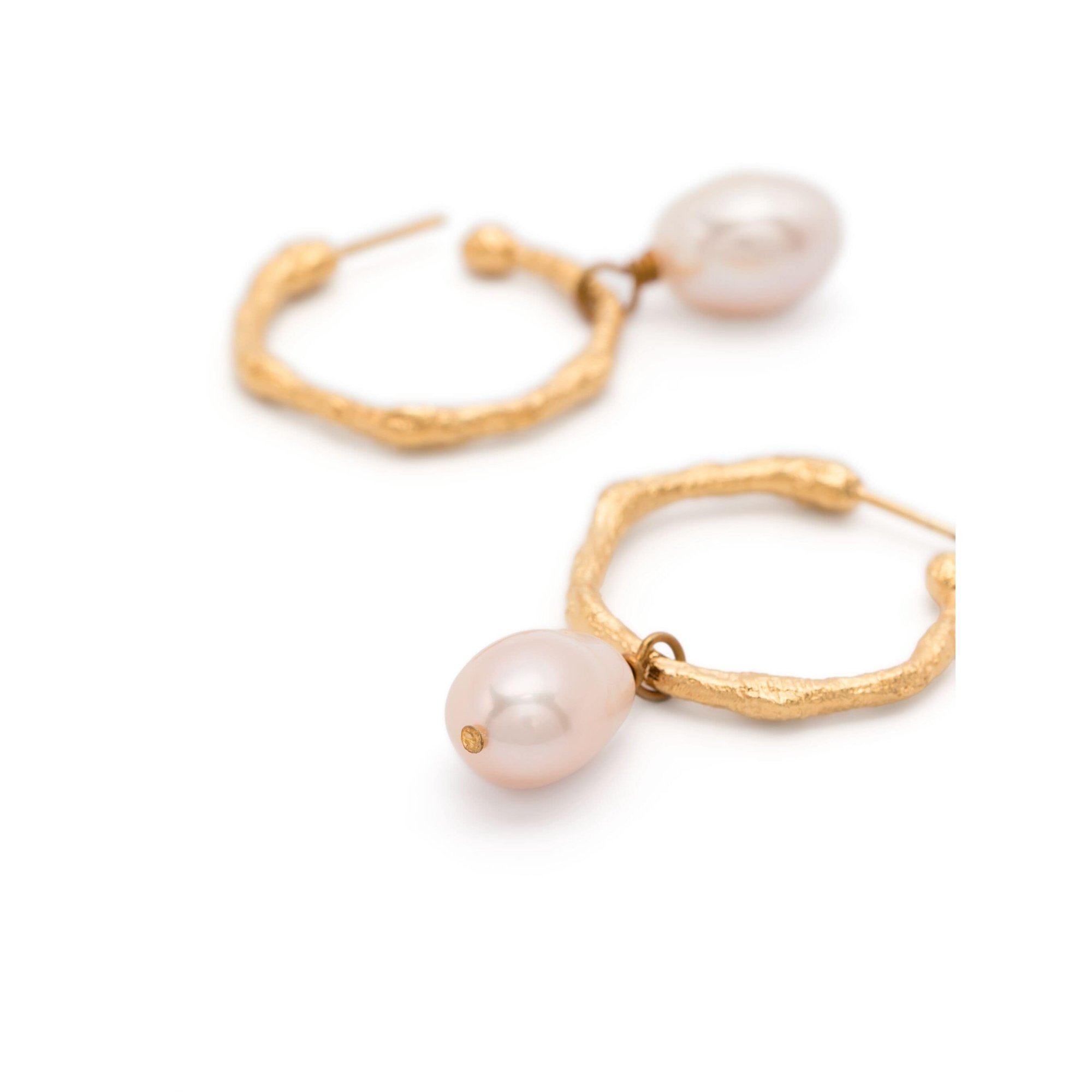 Hoop Erarrings With Pearl Pendent 12973myjewel Forte_Forte  vista1