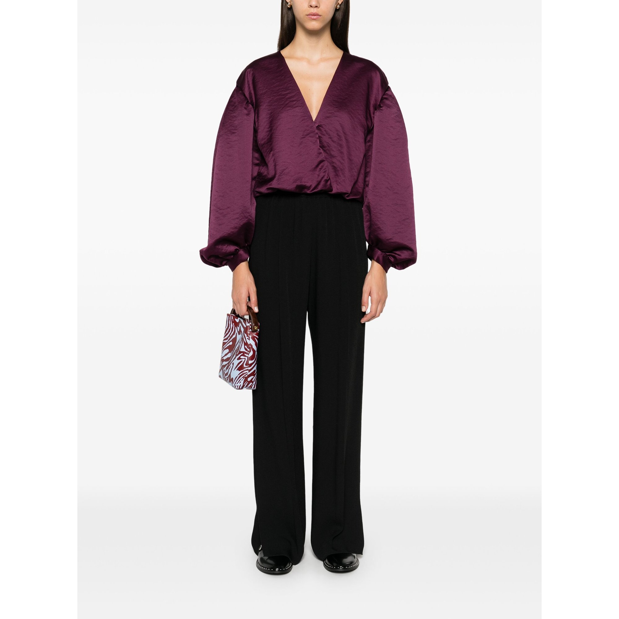 Viscose Sabl` Flare Pants 13242mypants Forte_Forte  vista1