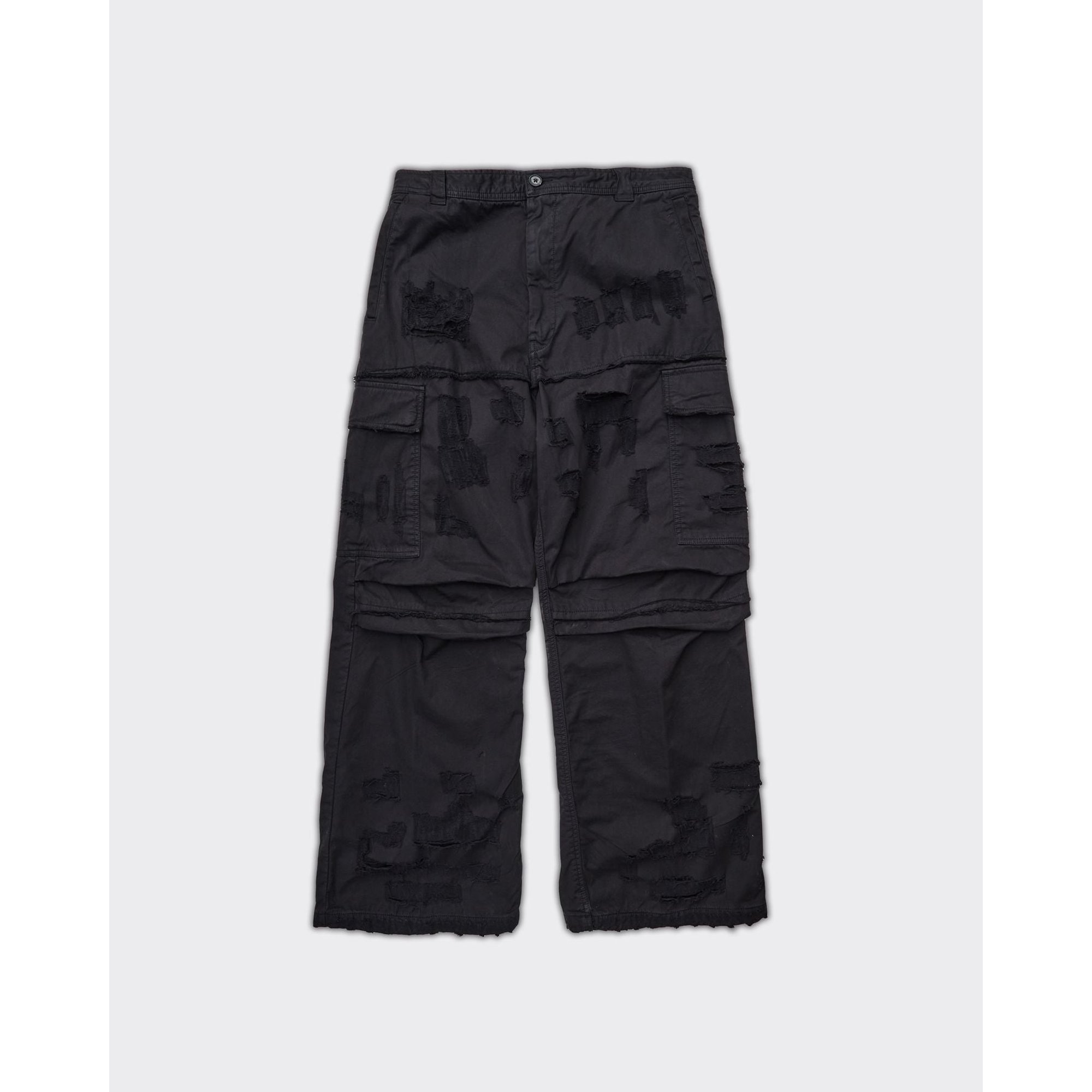 Pantalón Cargo Destruido Dis P-oise Negro Diesel  vista0