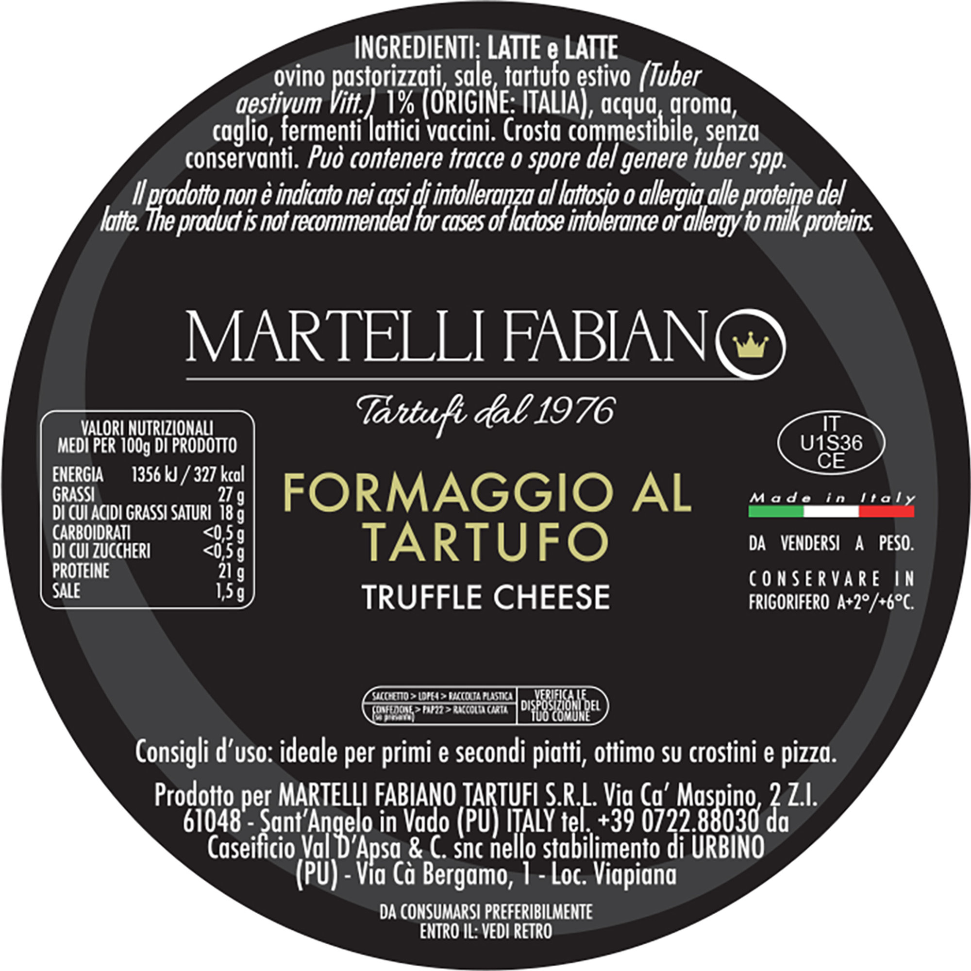 Confezione regalo "LONDRA" Martelli Fabiano Tartufi vista5