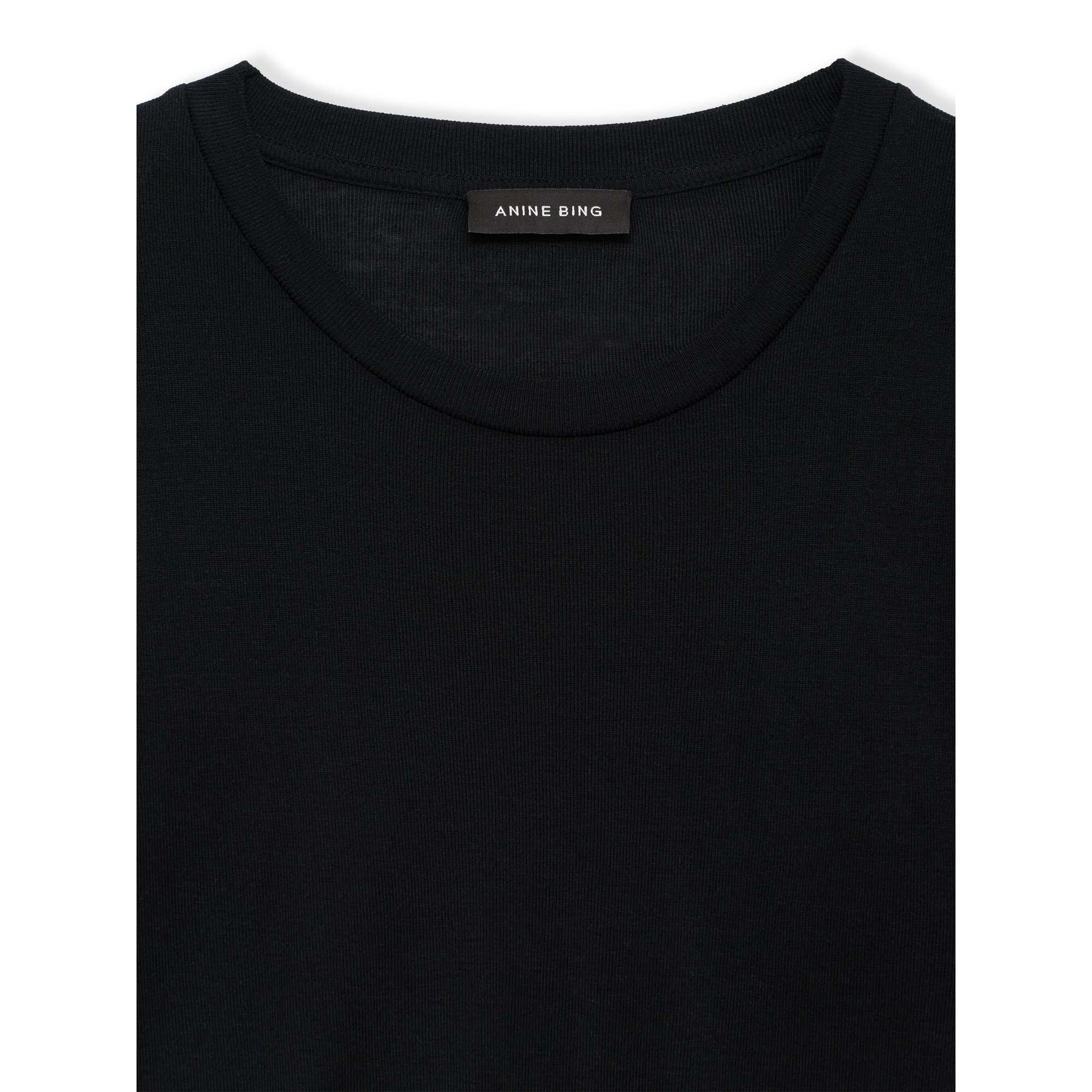 Amani Long Sleeve Tee A0810040blk26 Anine Bing vista3