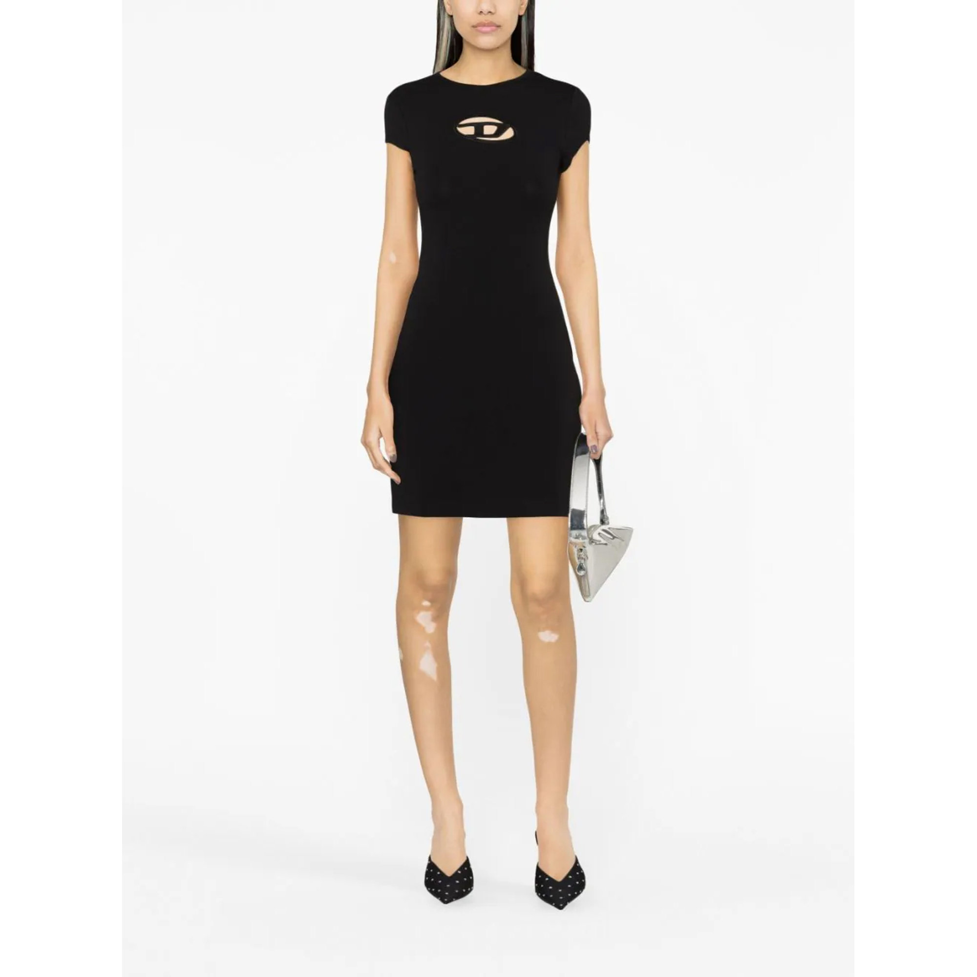 DIESEL｜DRESSES (A06270 0AFAA 9XXA) Black D-Angiel Mini Dress - DIESEL - Russocapri