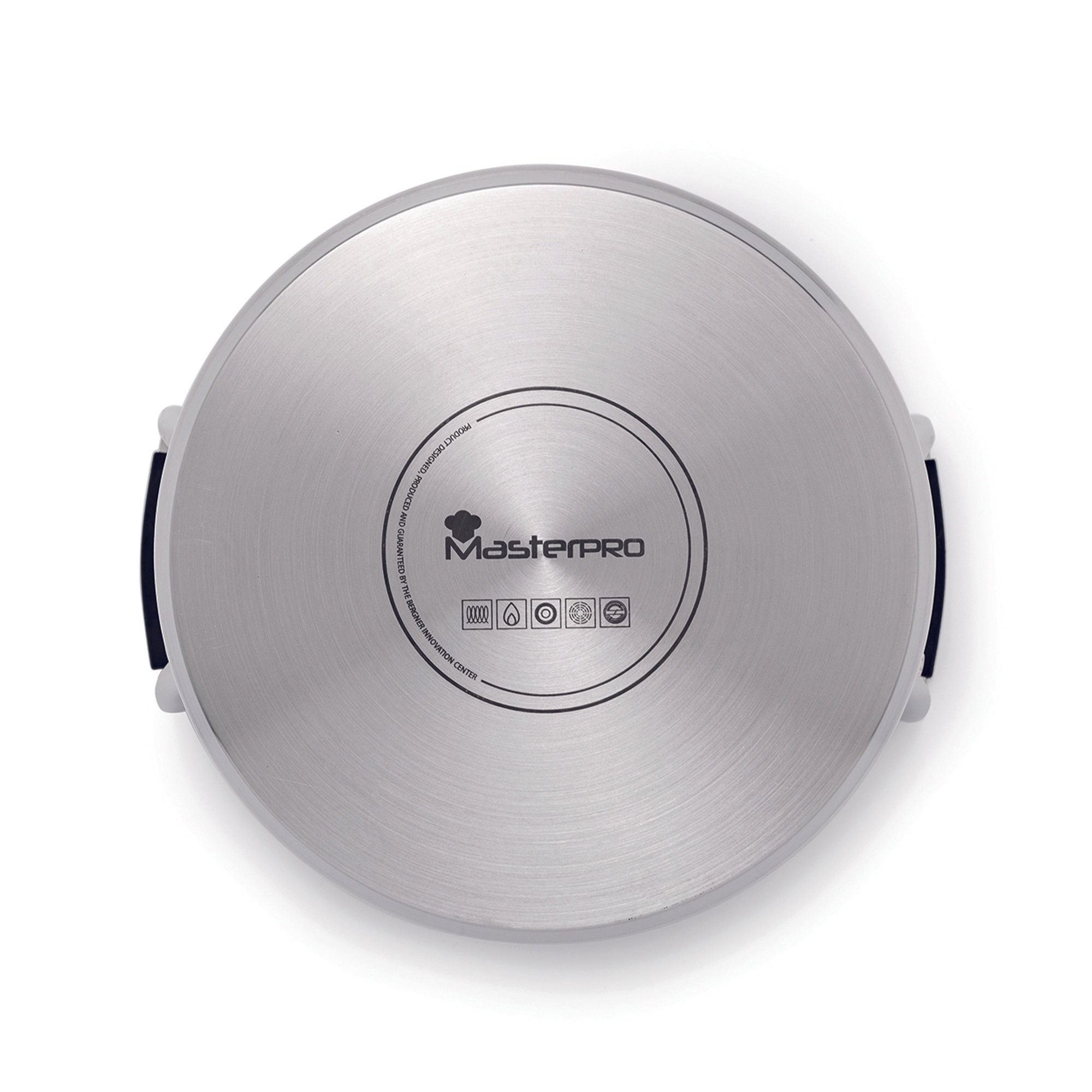 Set 6 pz casseruole in acciaio salvaspazio con coperchio - Induzione LINEA RATIO MASTERPRO vista3
