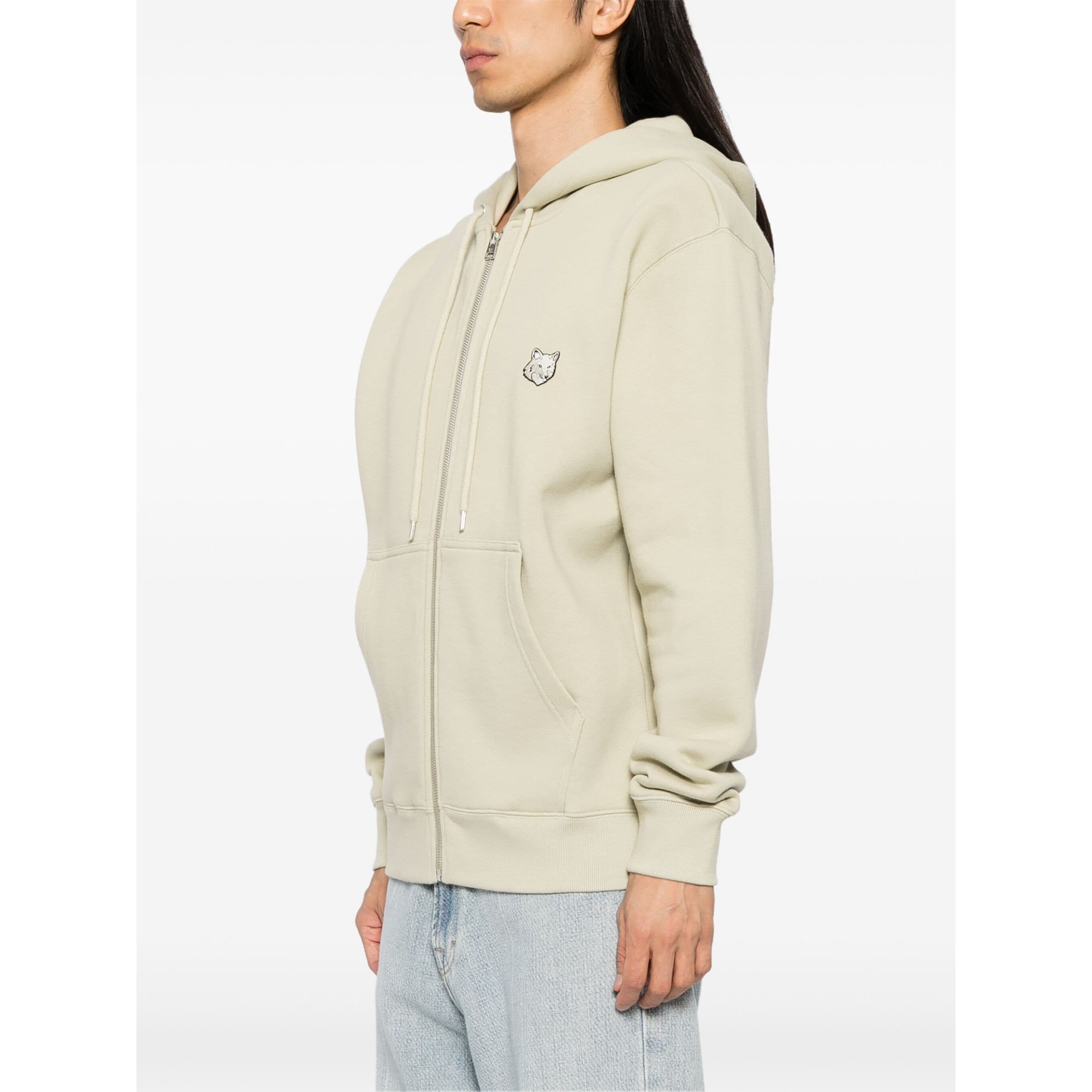 Bold Fox Head Patch Comfort Zipped Hoodie Mm00714km0307 Maison Kitsuné vista2
