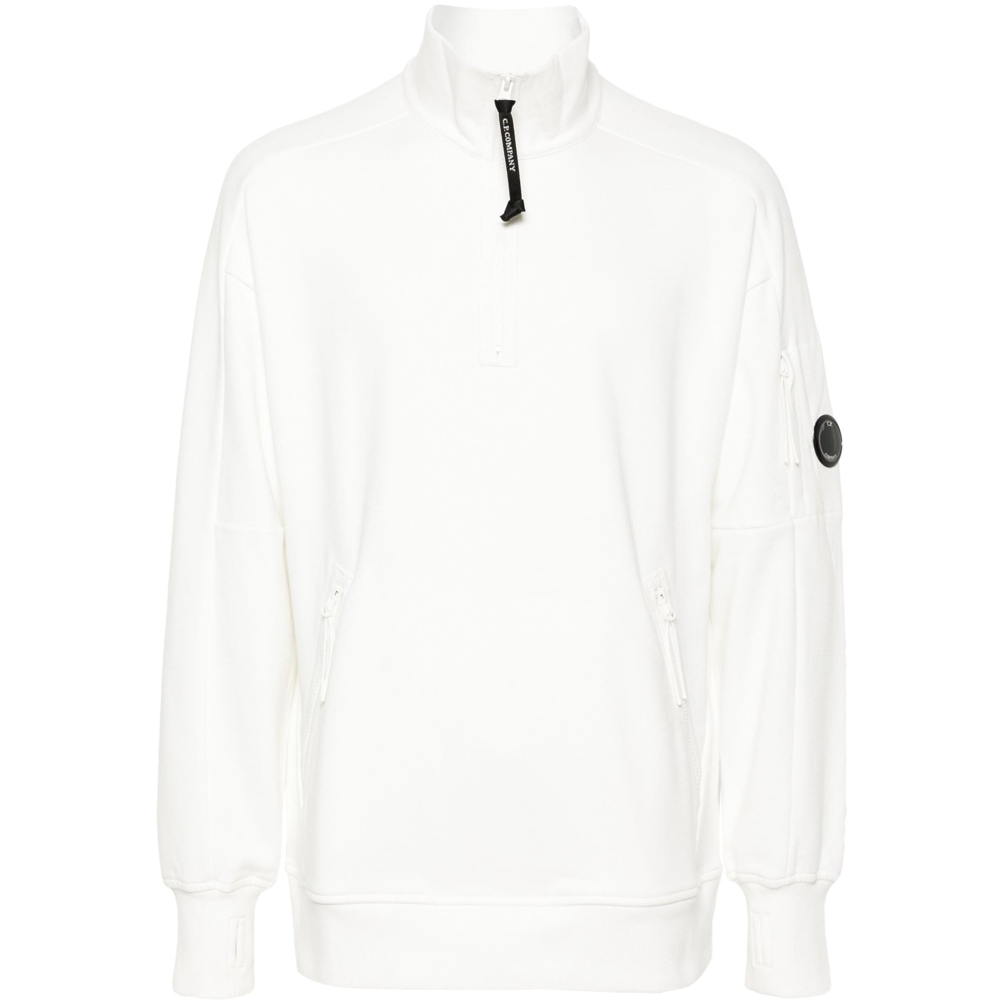 Diagonal Raised Fleece Half Zipped Sweatshirt 17cmss027a005086w CP Company vista0