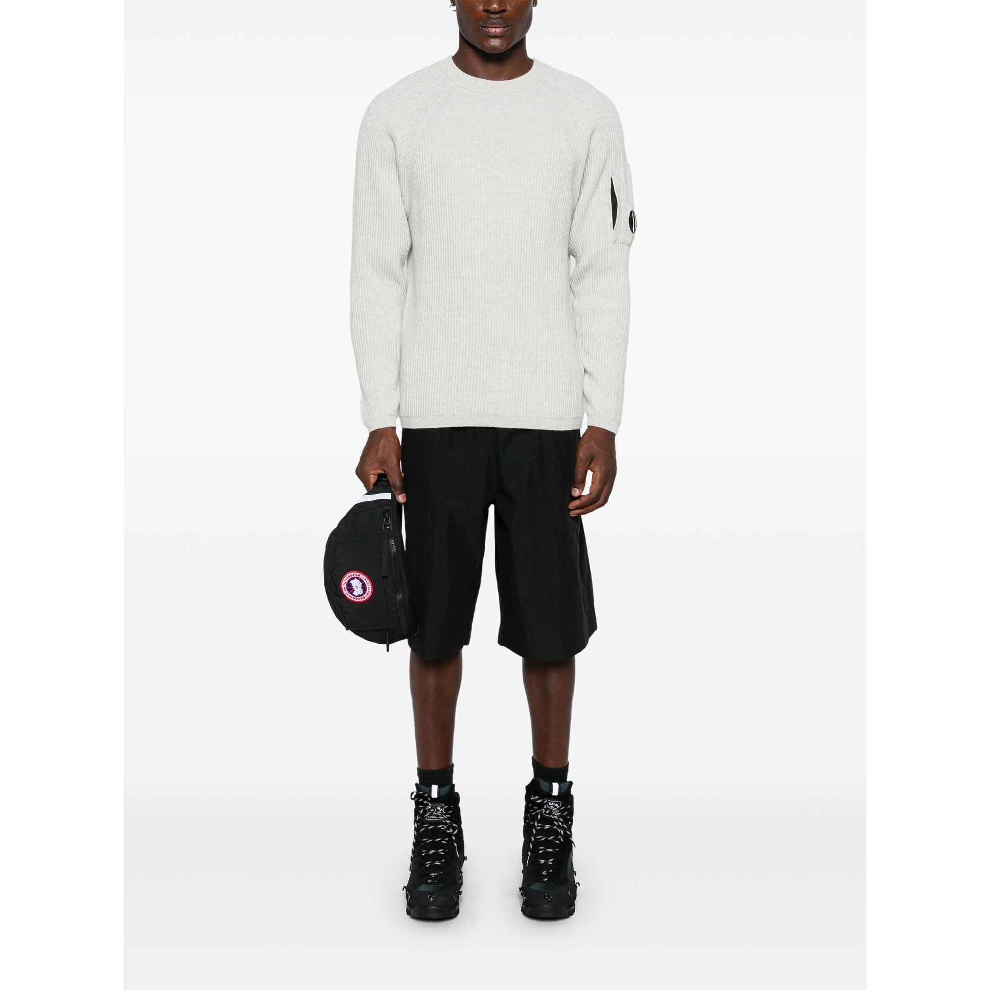 Lambswool Grs Crew Neck Full Knit 17cmkn052a110149a CP Company vista1
