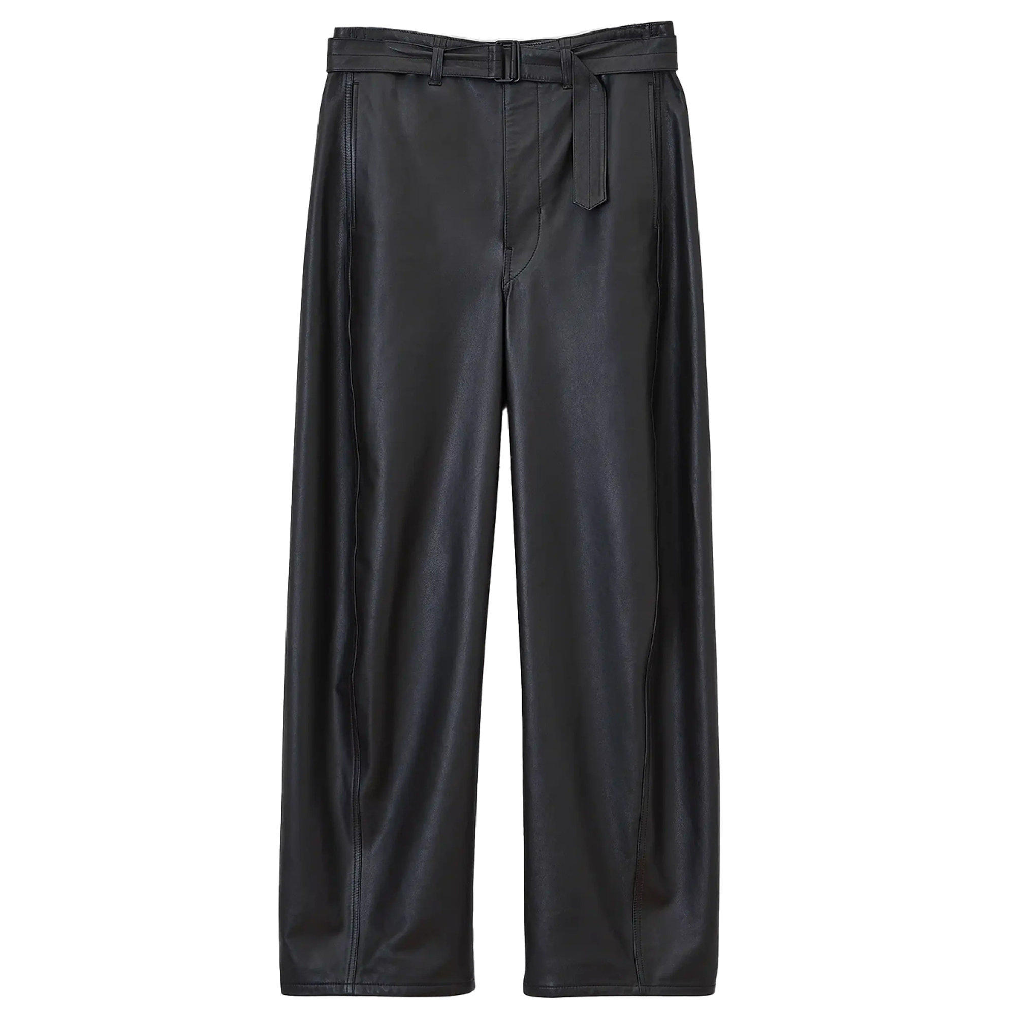 Leather Belted Twisted Pants Pa1142.ll0095 LEMAIRE vista0