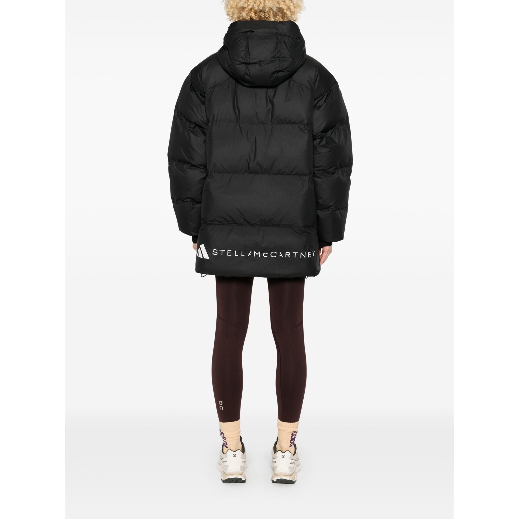 Reversible Padded Mid Length Winter Jacket Iw9844 Adidas by Stella Mccartney vista2
