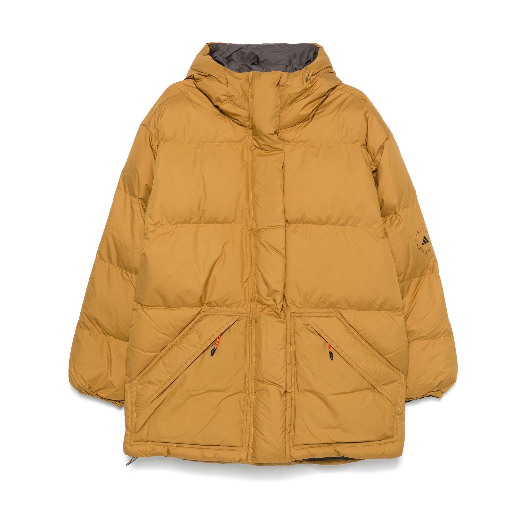 Reversible Padded Mid Length Winter Jacket Iw9845 Adidas by Stella Mccartney vista0