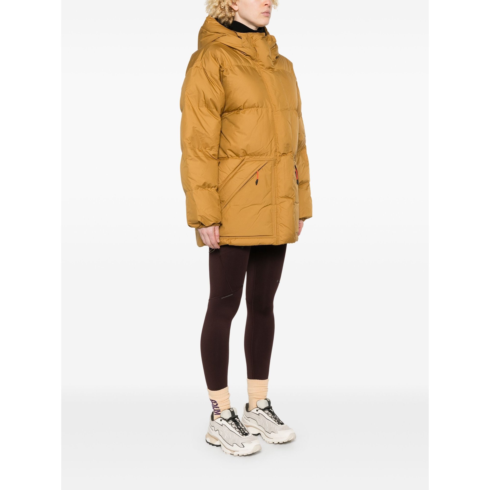 Reversible Padded Mid Length Winter Jacket Iw9845 Adidas by Stella Mccartney vista2