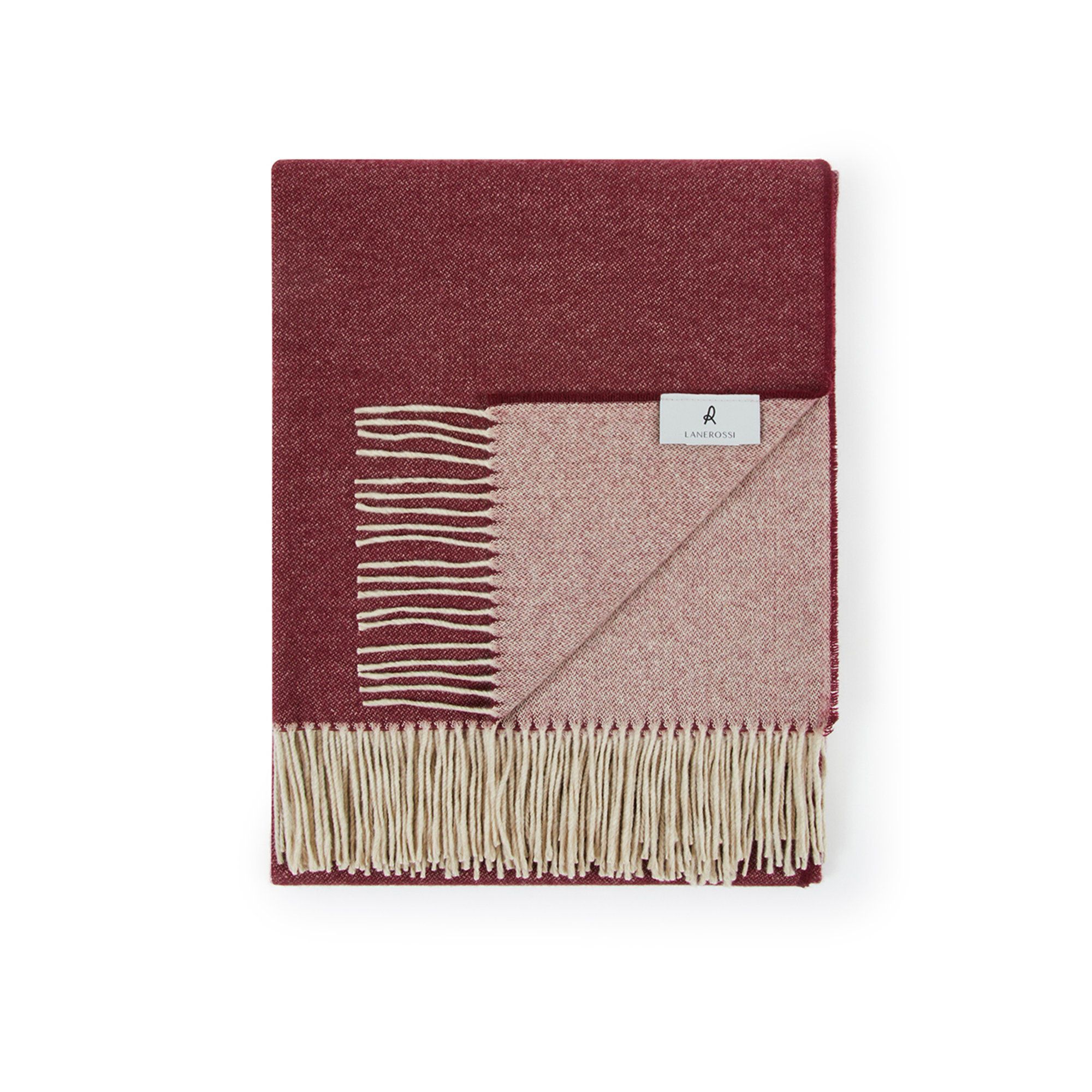 Plaid TORCELLO - Bordeaux, 130x180 Lanerossi vista2