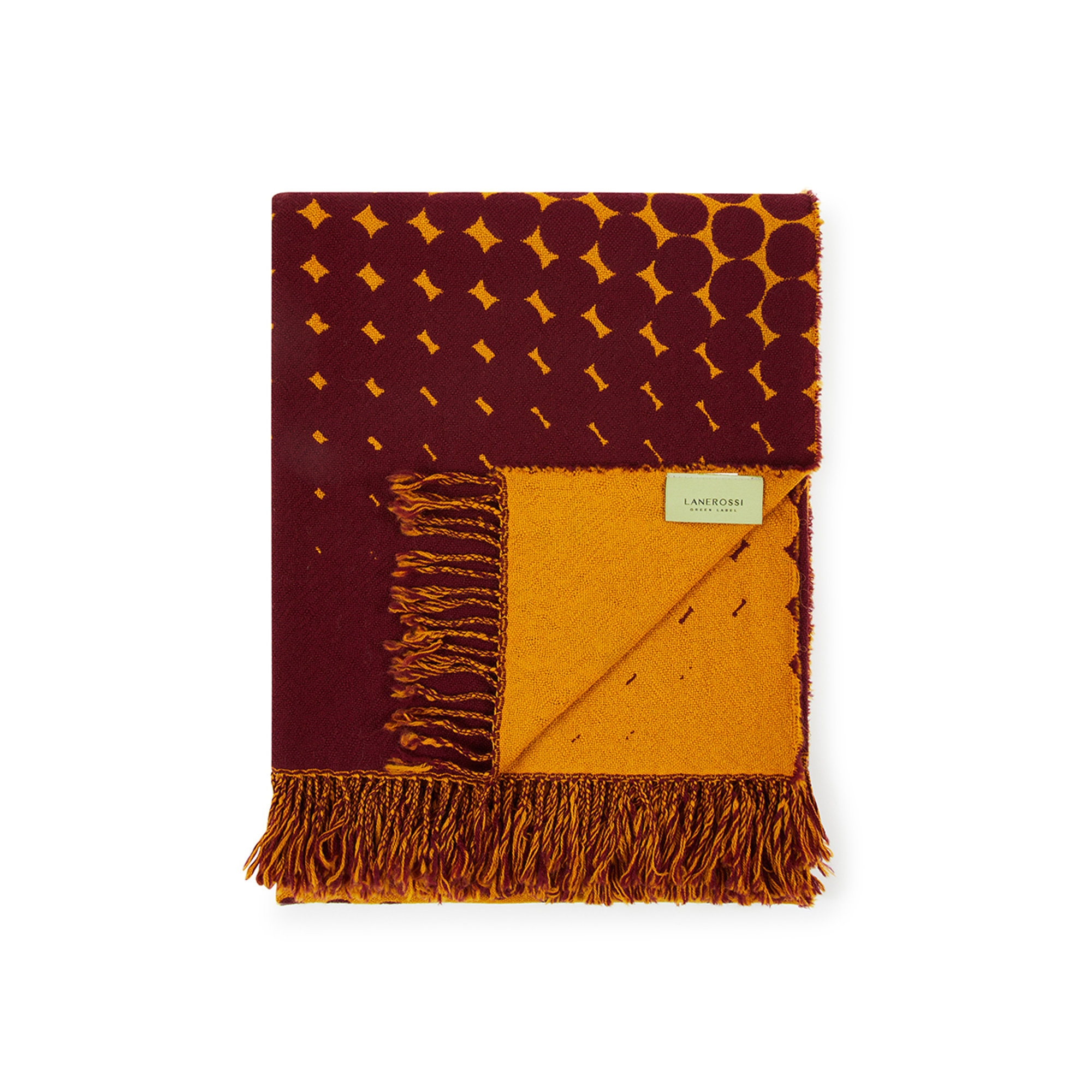 Plaid TIGLIO - Mostaza Burdeos, 130x180 Lanerossi vista1