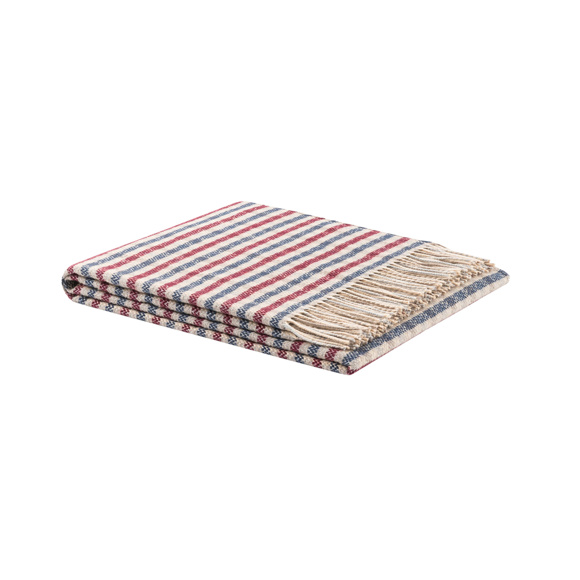 Plaid IBIZA - Blauw / Rood, 130x170 Lanerossi vista0