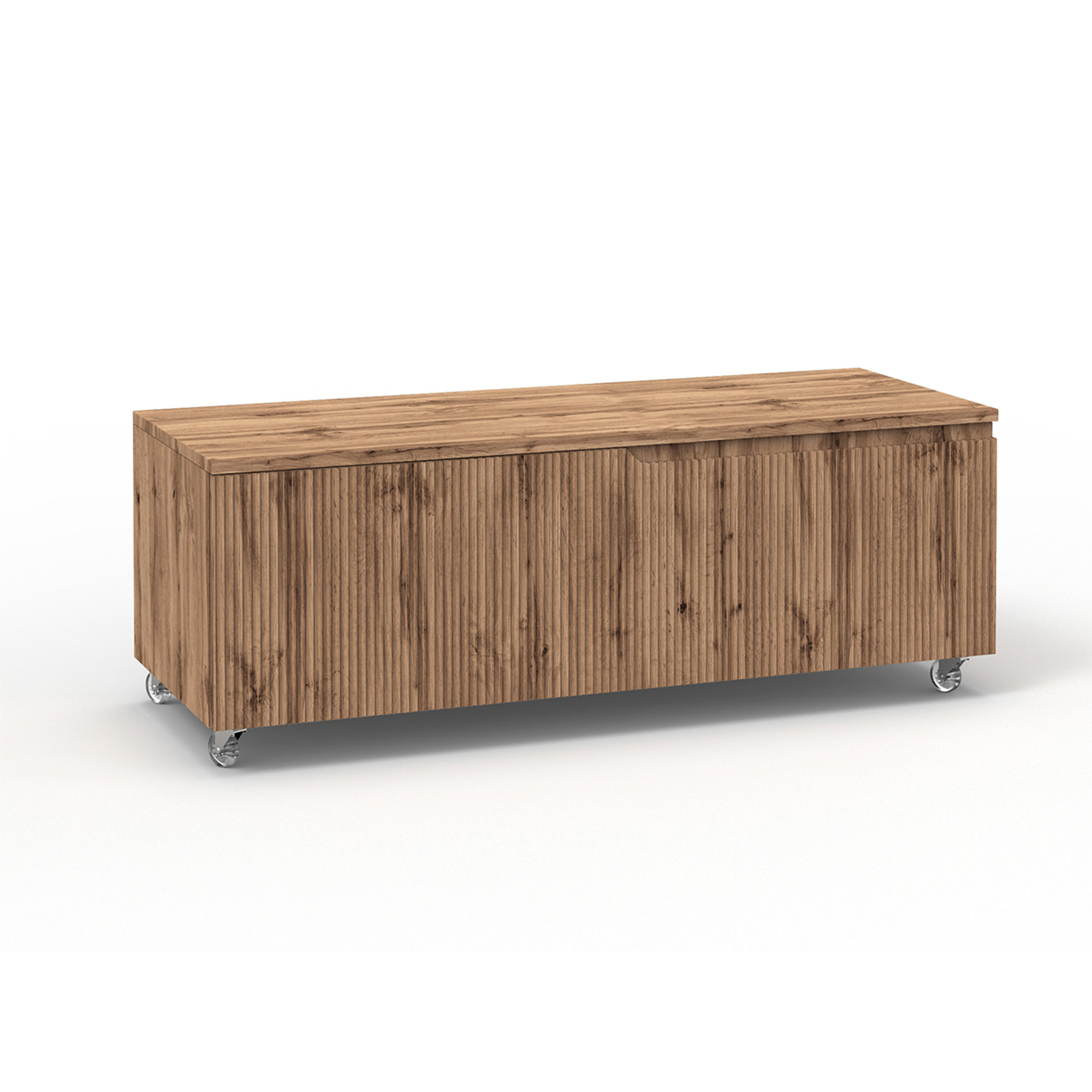 Cassettiera ZIP quercia,  cm. L.120 P.45 H.42 TFT Home vista0