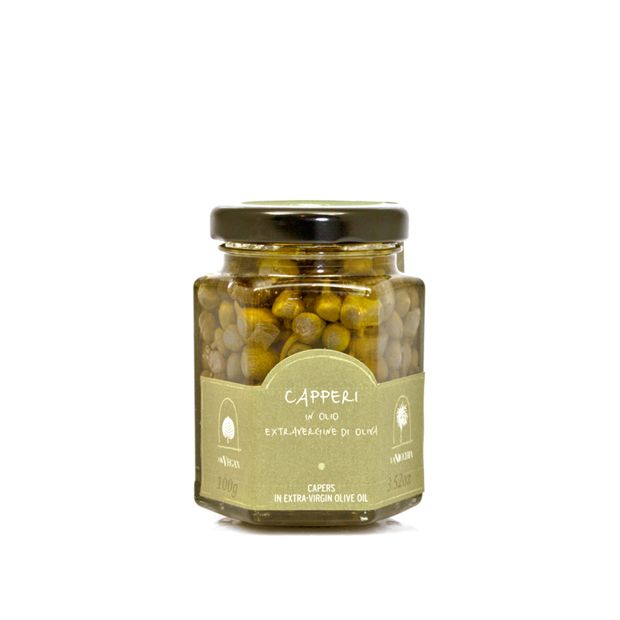 6 vasetti da 100 gr - Capperi "Piccoli" in Olio EVO La Nicchia vista0