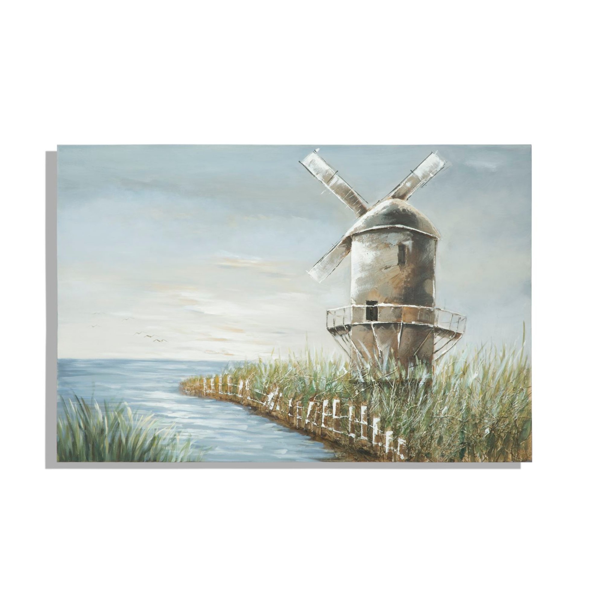 Tableau sur toile Moulin cm 120x3,7x80 Charme 1921 vista0
