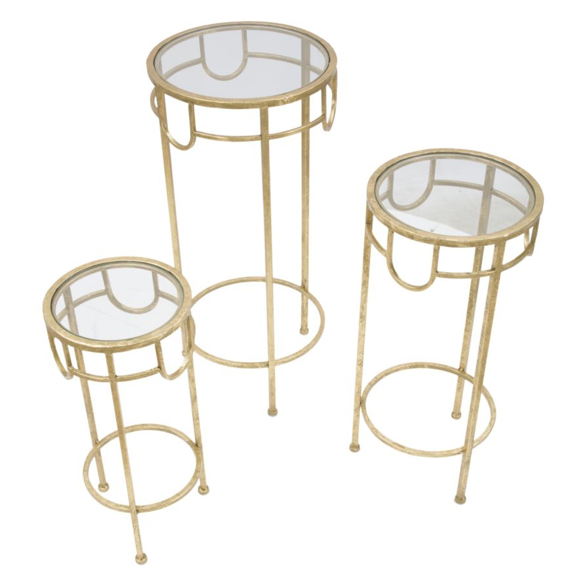 P/telephone Ensemble Gold 3 pz cm ø 33x70-28x60-23x50 Charme 1921 vista2