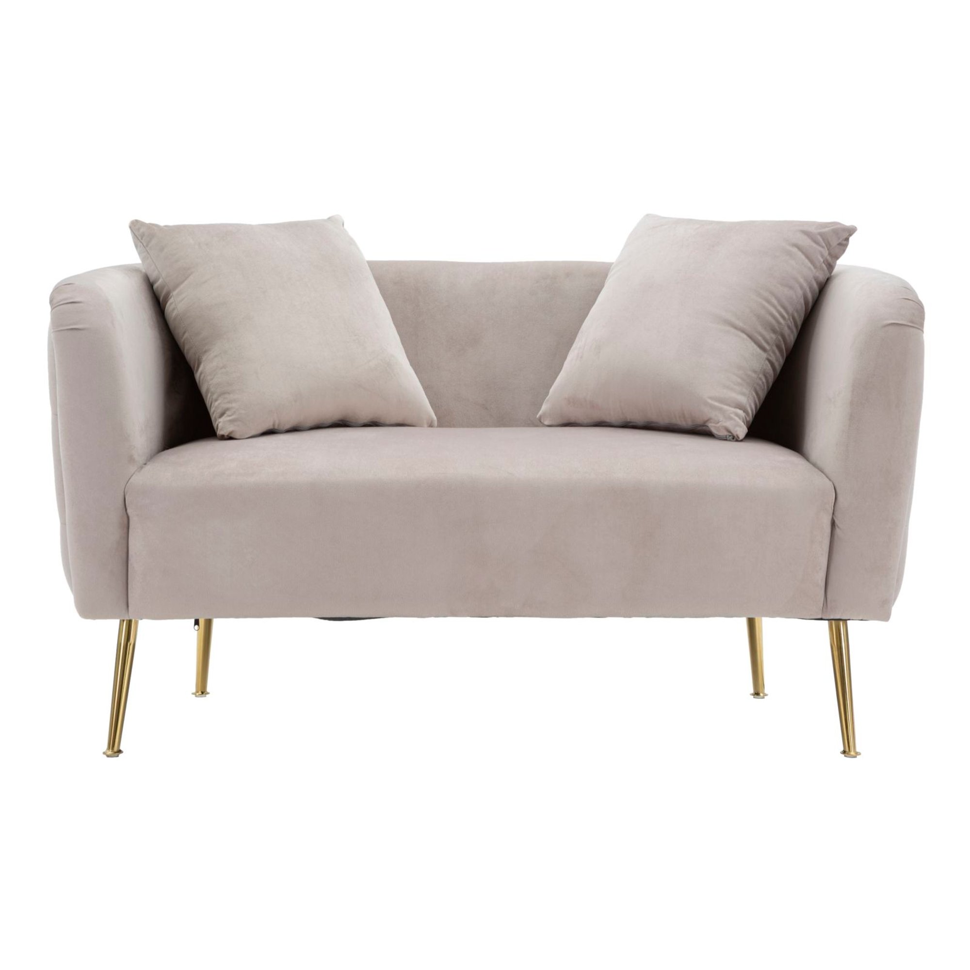 Divanetto Bucarest Grigio cm 127x74x73 Charme 1921 vista1