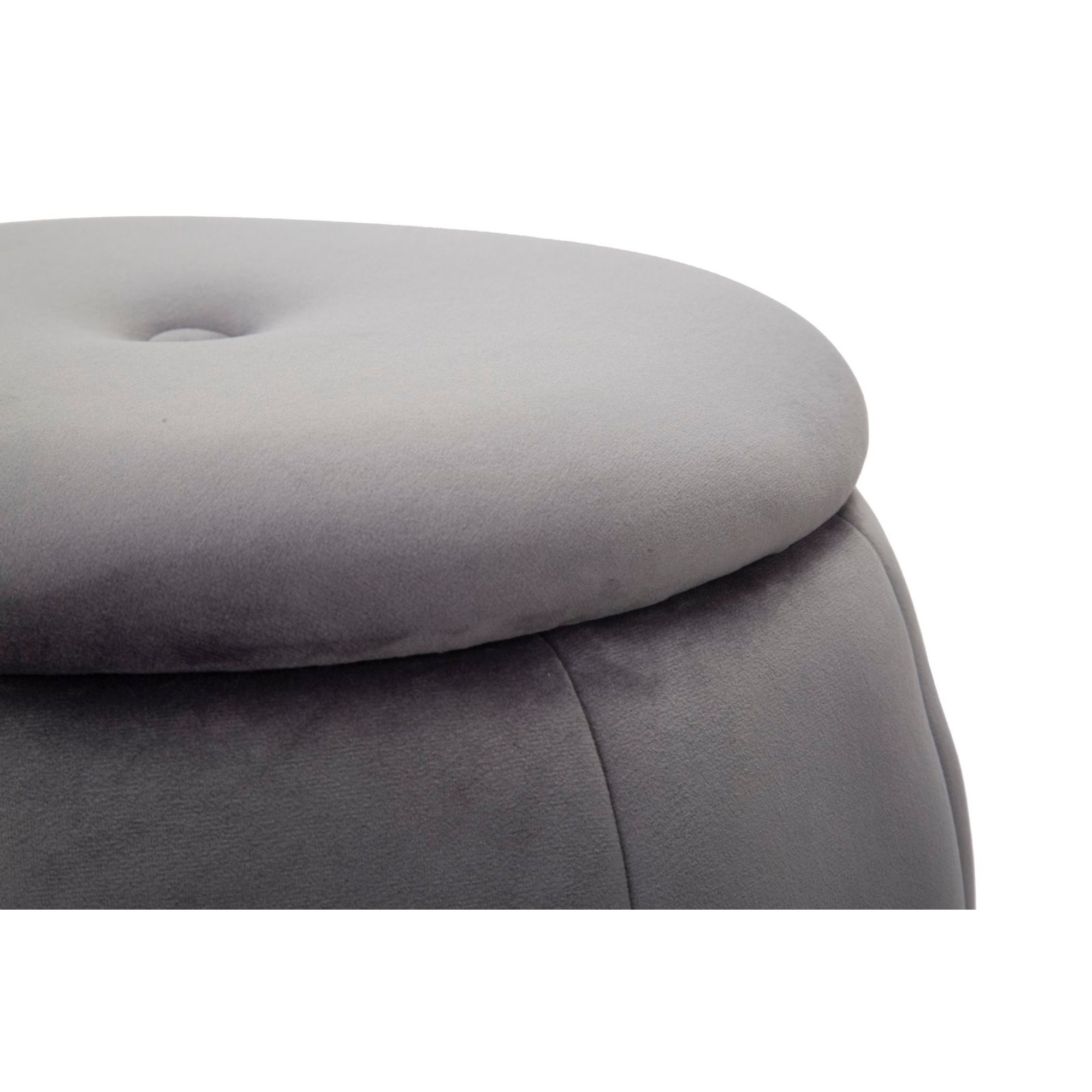 Puff/contenedor Paris Gris/plata cm ø 43x43 Charme 1921 vista2