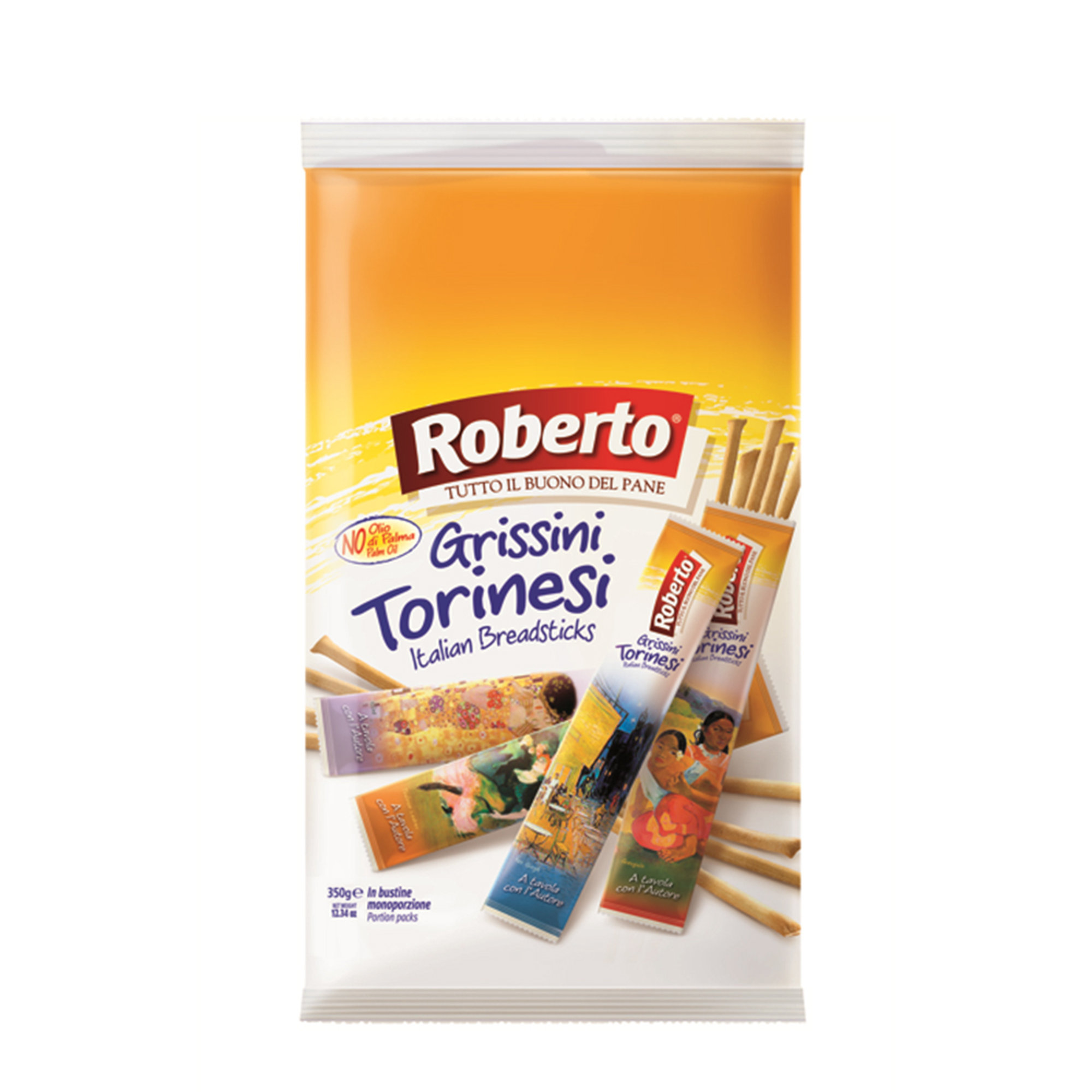 10 confezioni - Grissini Torinese 350 gr Roberto vista1