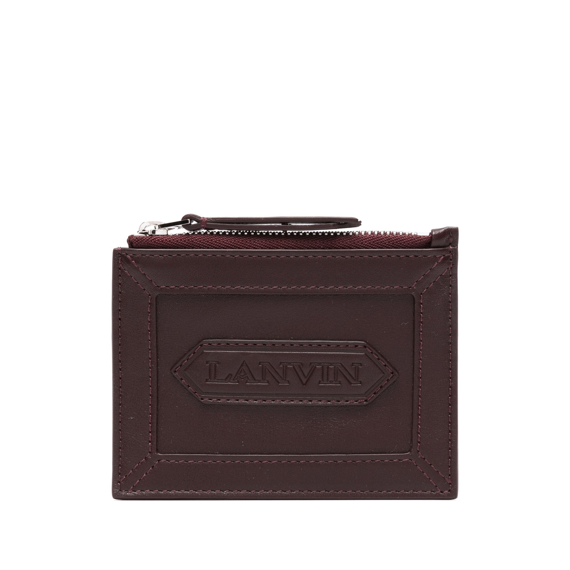 Zipped Card Holder With Lanvin Label Lmslswz4piena24 Lanvin  vista0