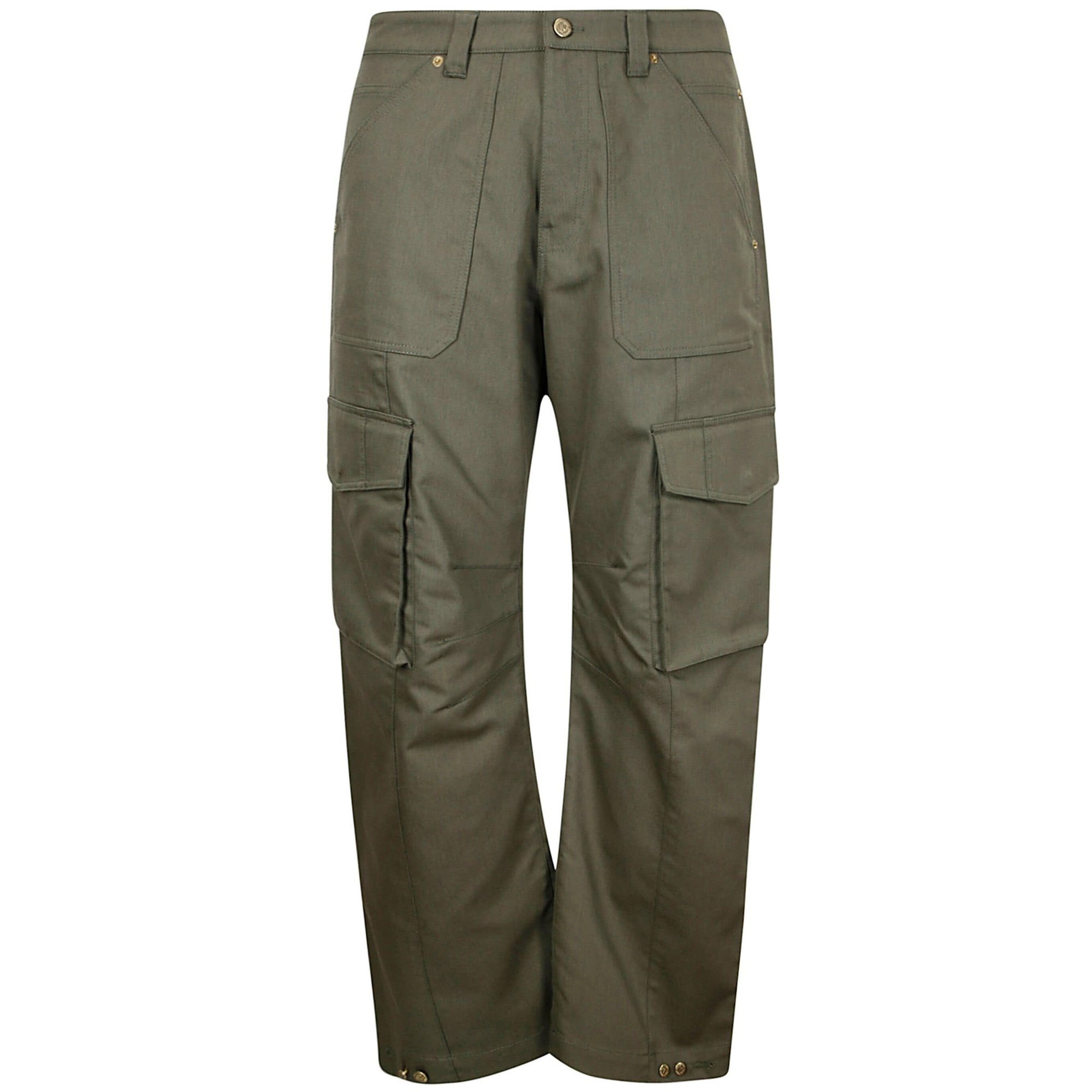 Pantalon Cargo Golden M en mélange de coton sans poche inférieure Gmp01868p00155835548 GOLDEN GOOSE vista0