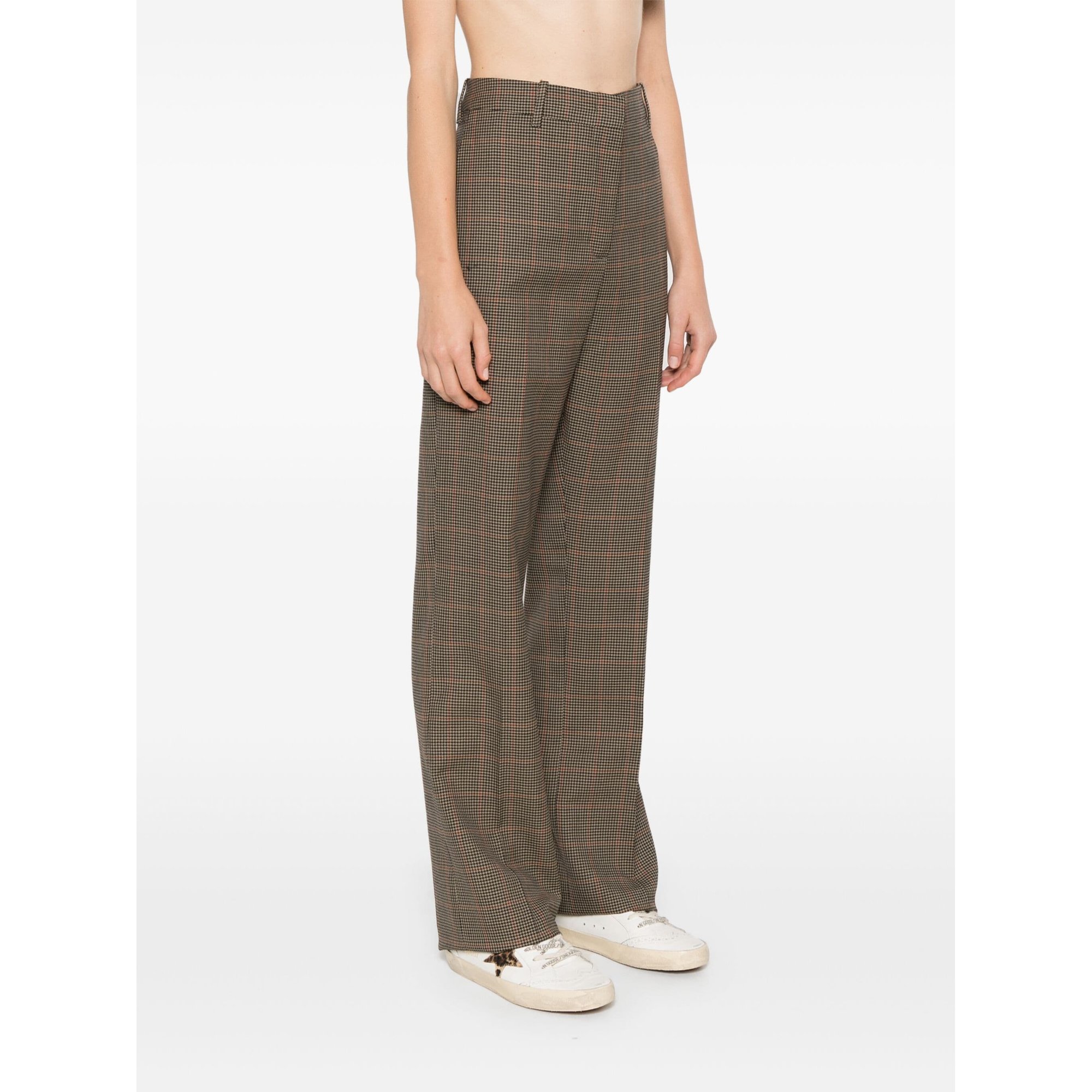 W`s New Relaxed Pant Pied de Poule Check Gwp01894p00116582699 GOLDEN GOOSE vista2