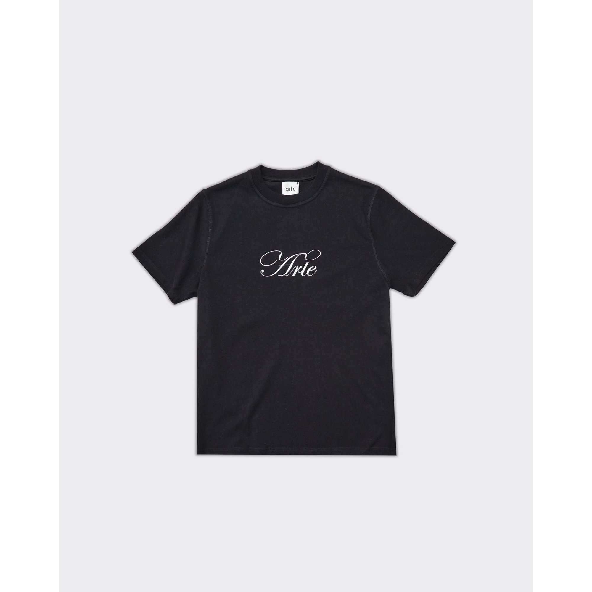 Black Script Logo T-shirt Arte Antwerp vista0