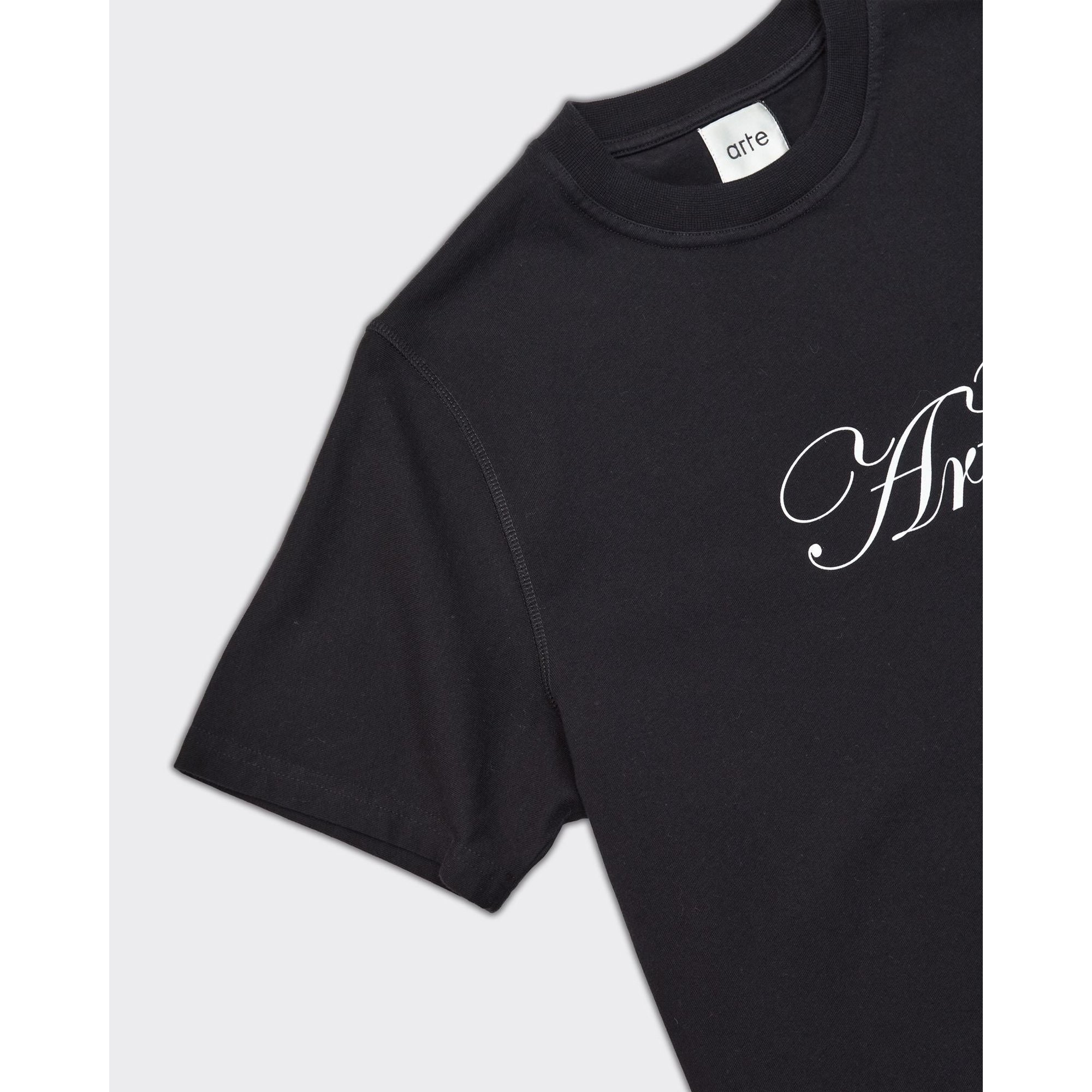 Black Script Logo T-shirt Arte Antwerp vista2