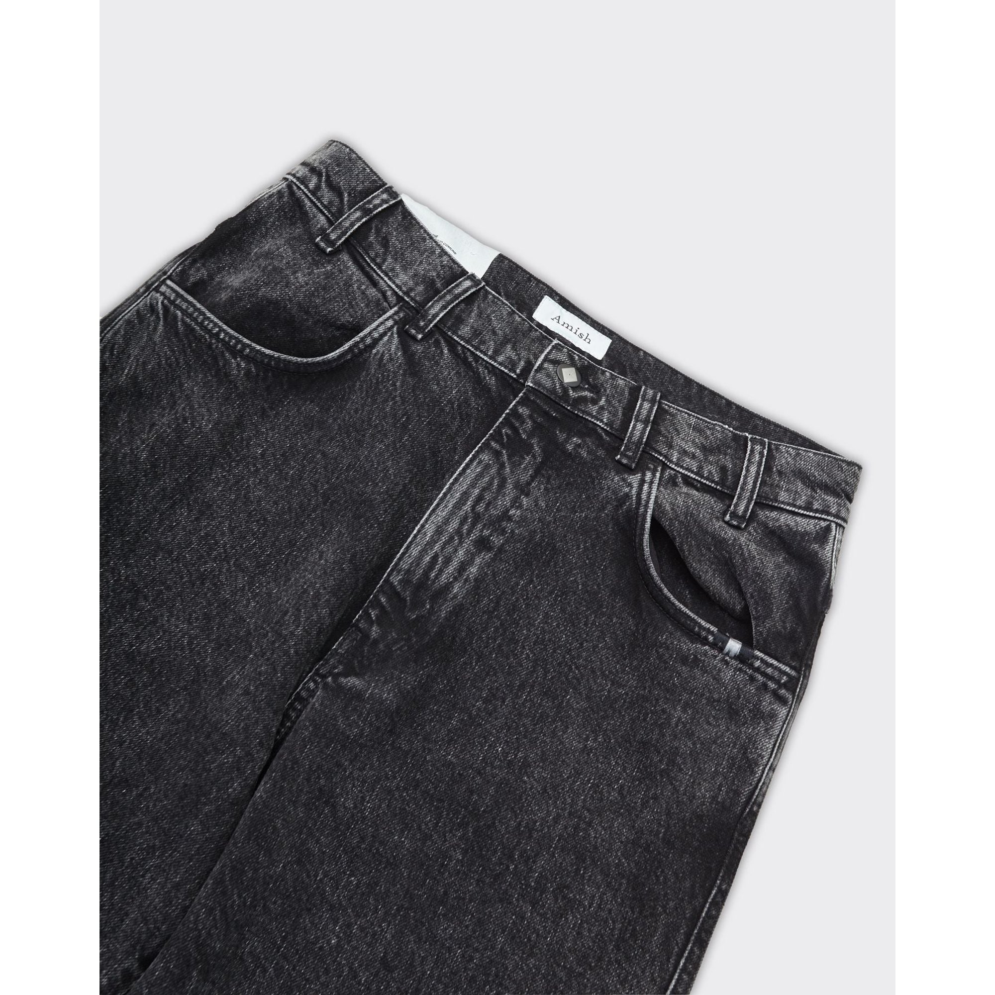 Jeans New Bernie Denim Nero Amish vista1
