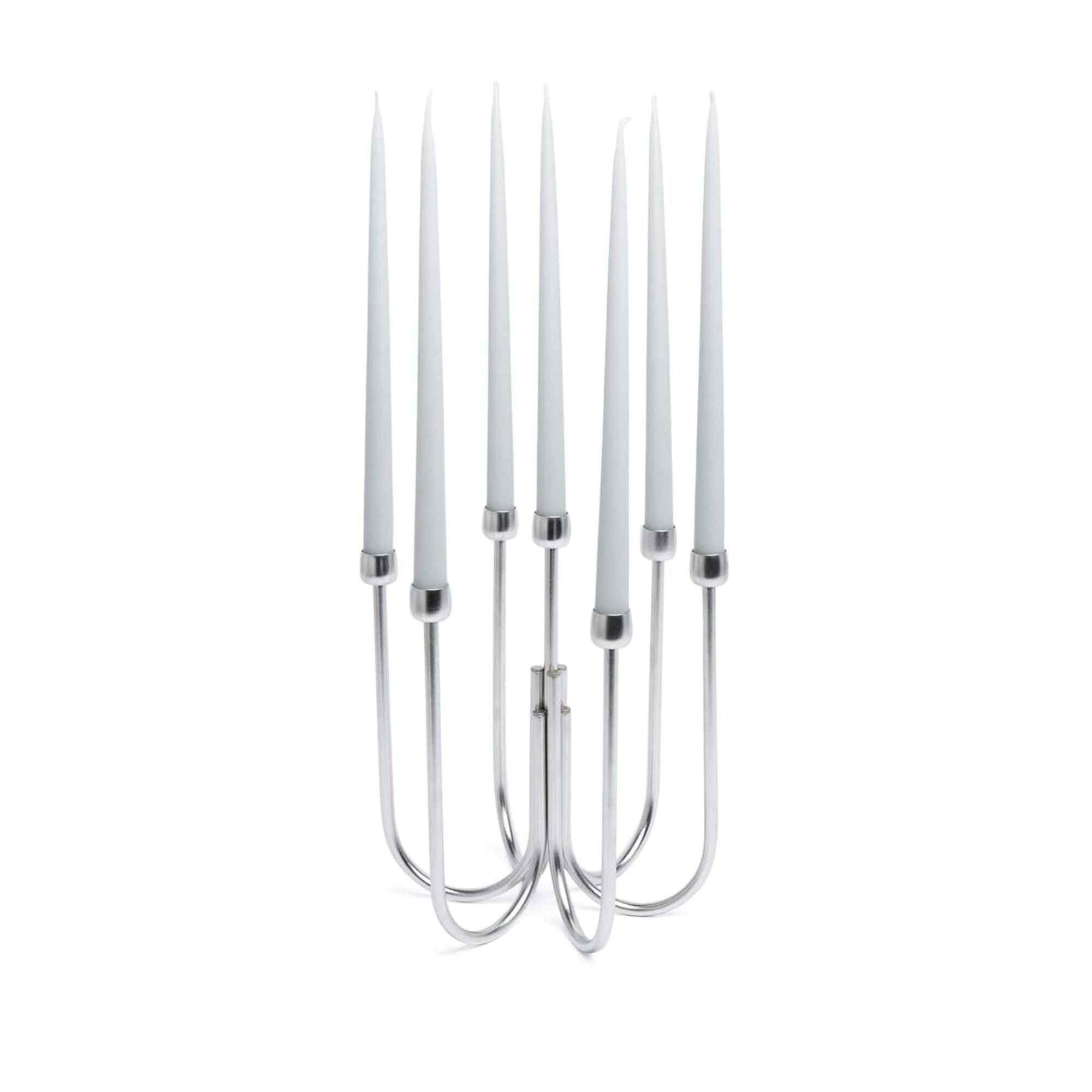 Candeliere 7 Luci ø 25 cm h 30 - Kyma Inox Hi-tech 5622607 Sambonet vista1