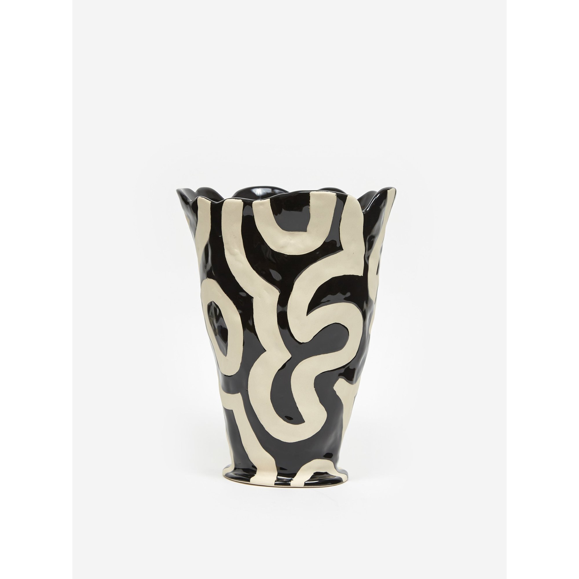 Jessica Hans Shadow Vase - Black and White Ab426a963 Hay vista0