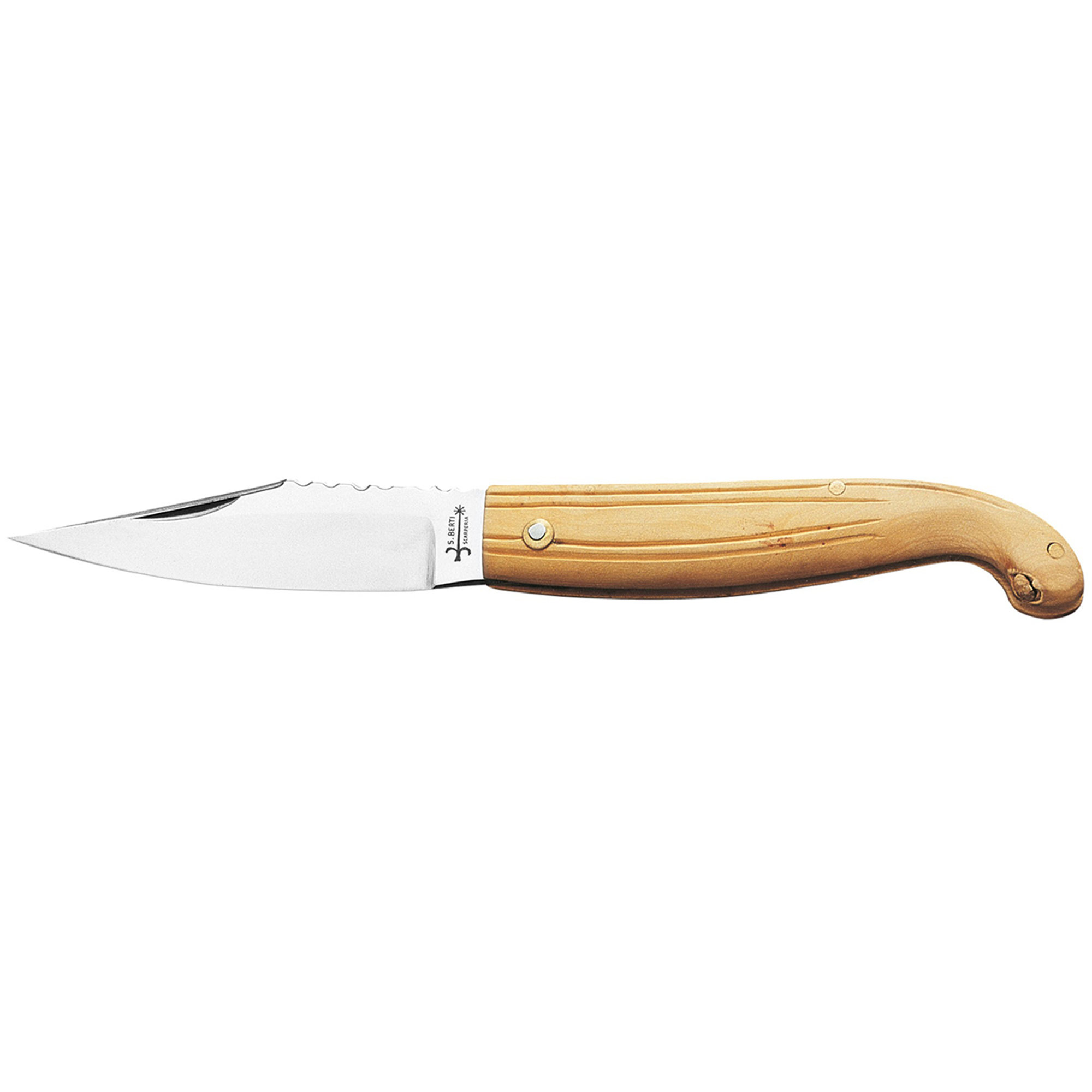 Coltello Regionale Maremmano, manico in legno di bosso Coltellerie Berti vista0