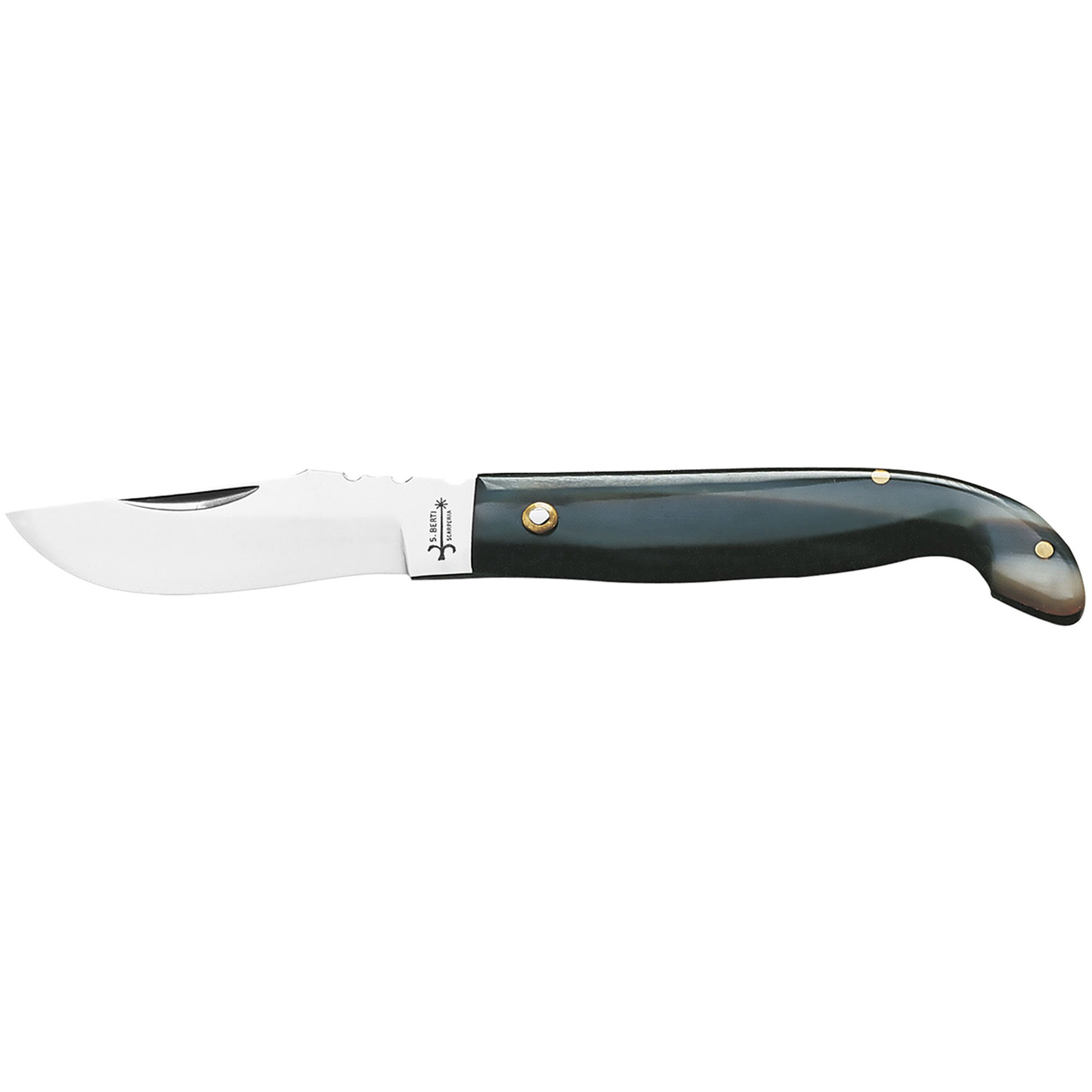 Coltello Regionale Senese, manico in corno di bue punta Coltellerie Berti vista0