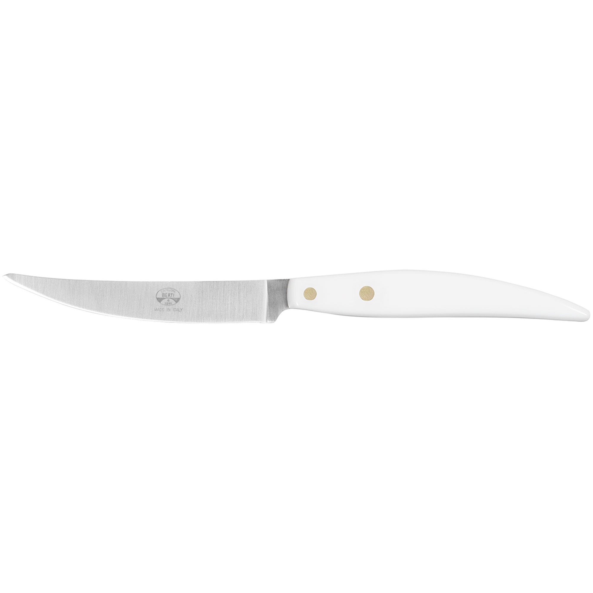 Coltello tavola Policromia, manico metacrilato bianco (6 pz. x conf.) Coltellerie Berti vista0