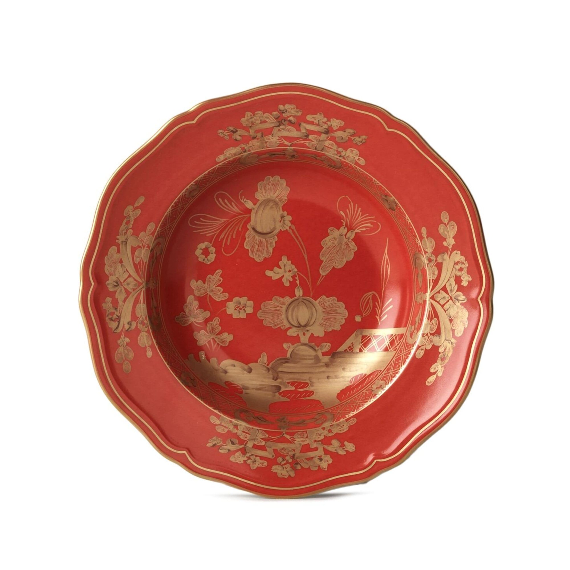 Oriente Italiano  Rubrum- Piatto Fondo cm 24 003rg00fpt210010240g00132900 Ginori 1735 vista0