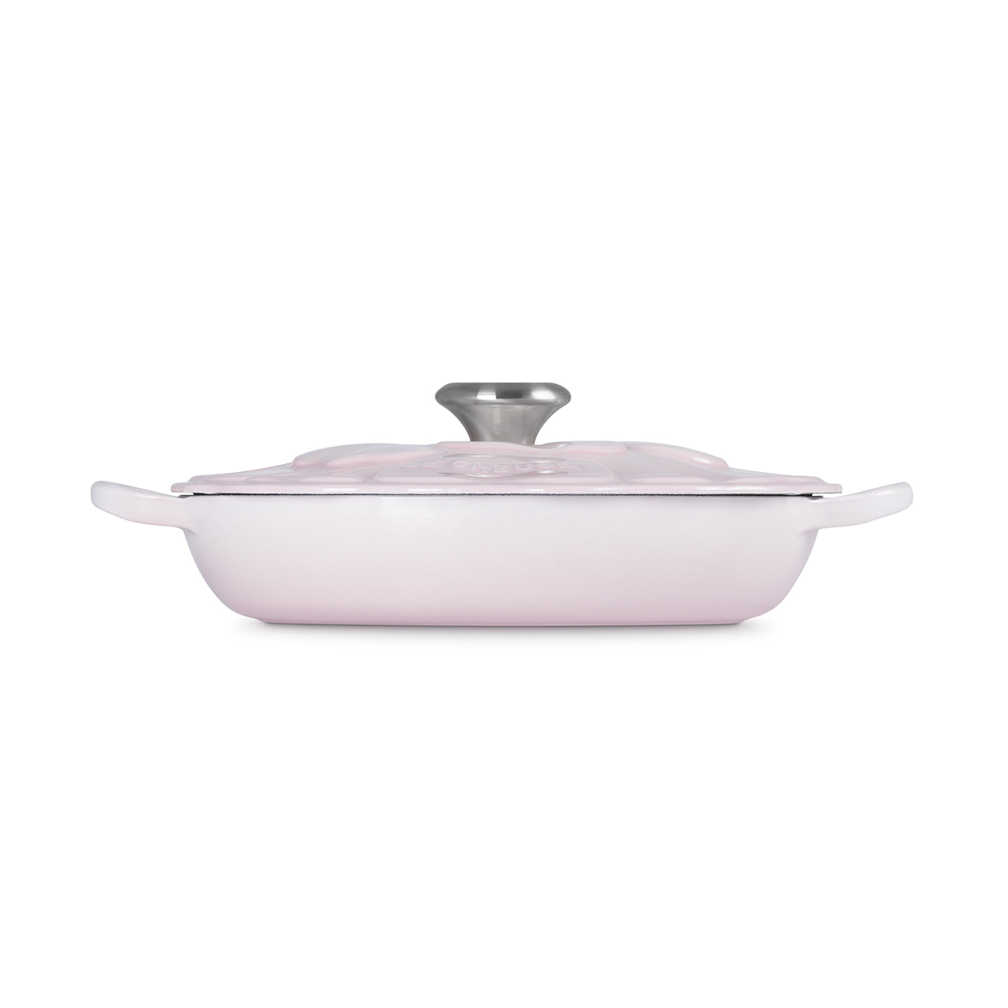 Sartén Baja con Tapa Fiore Evo 26 cm Shell Pink Le Creuset vista2