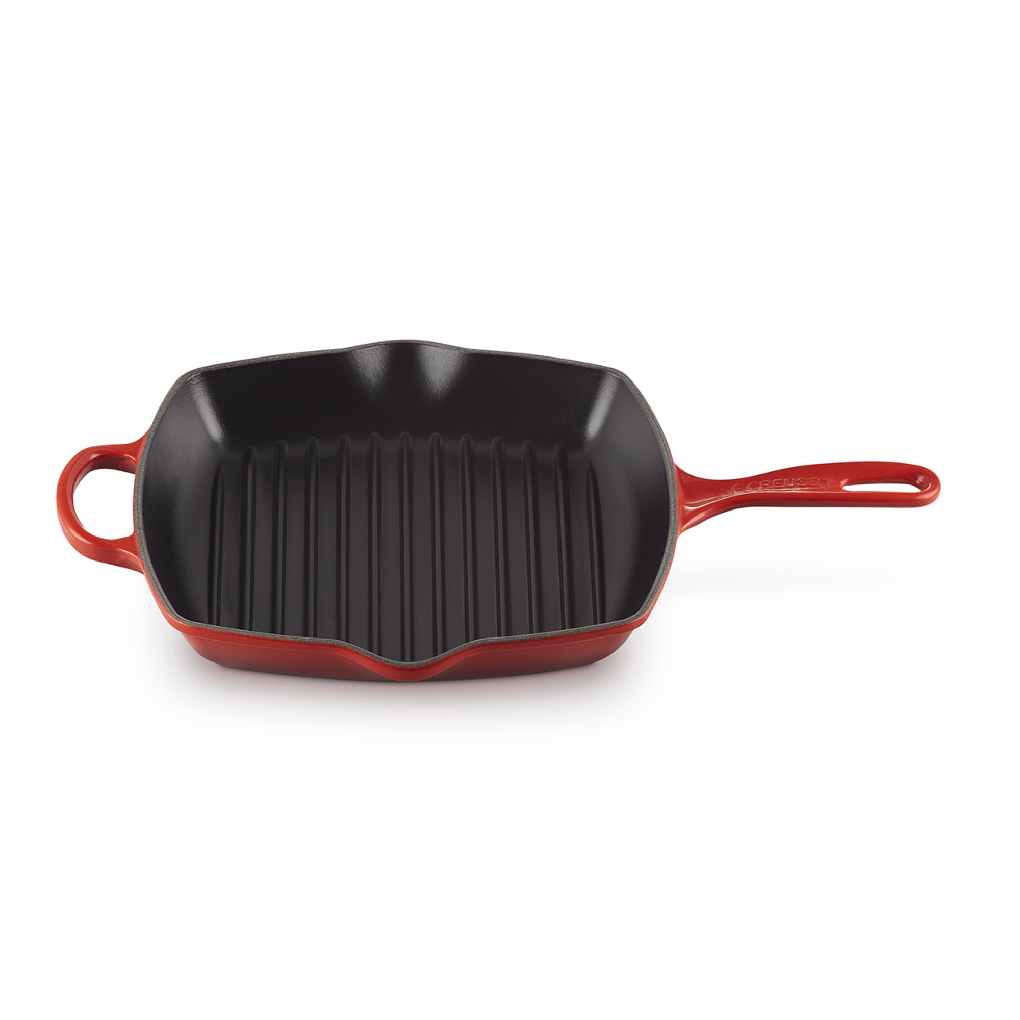 Quadratische Grillpfanne Evo 26 cm Kirsche Le Creuset vista1