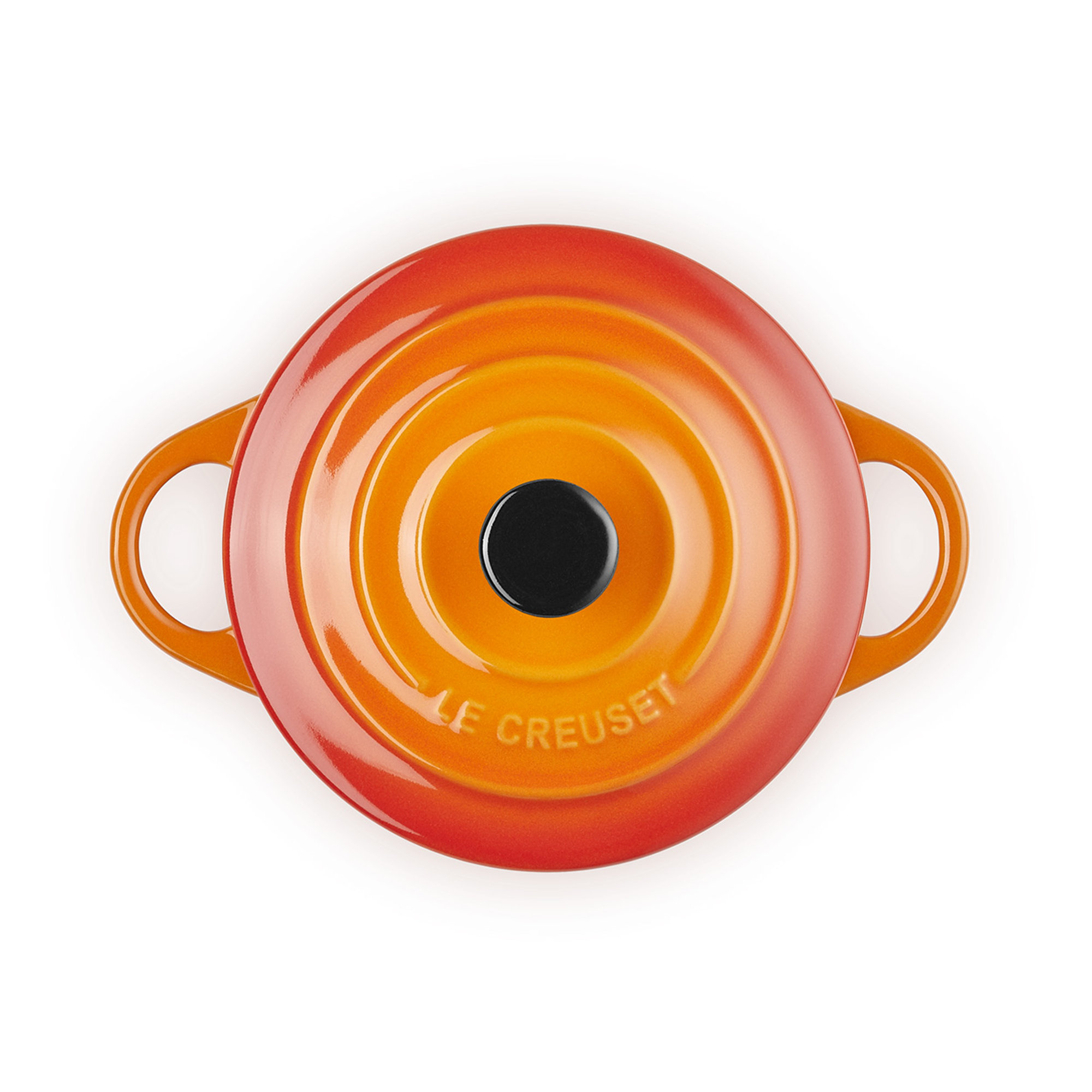 Mini Cocotte Rotonda.10 cm Arancio Le Creuset vista3