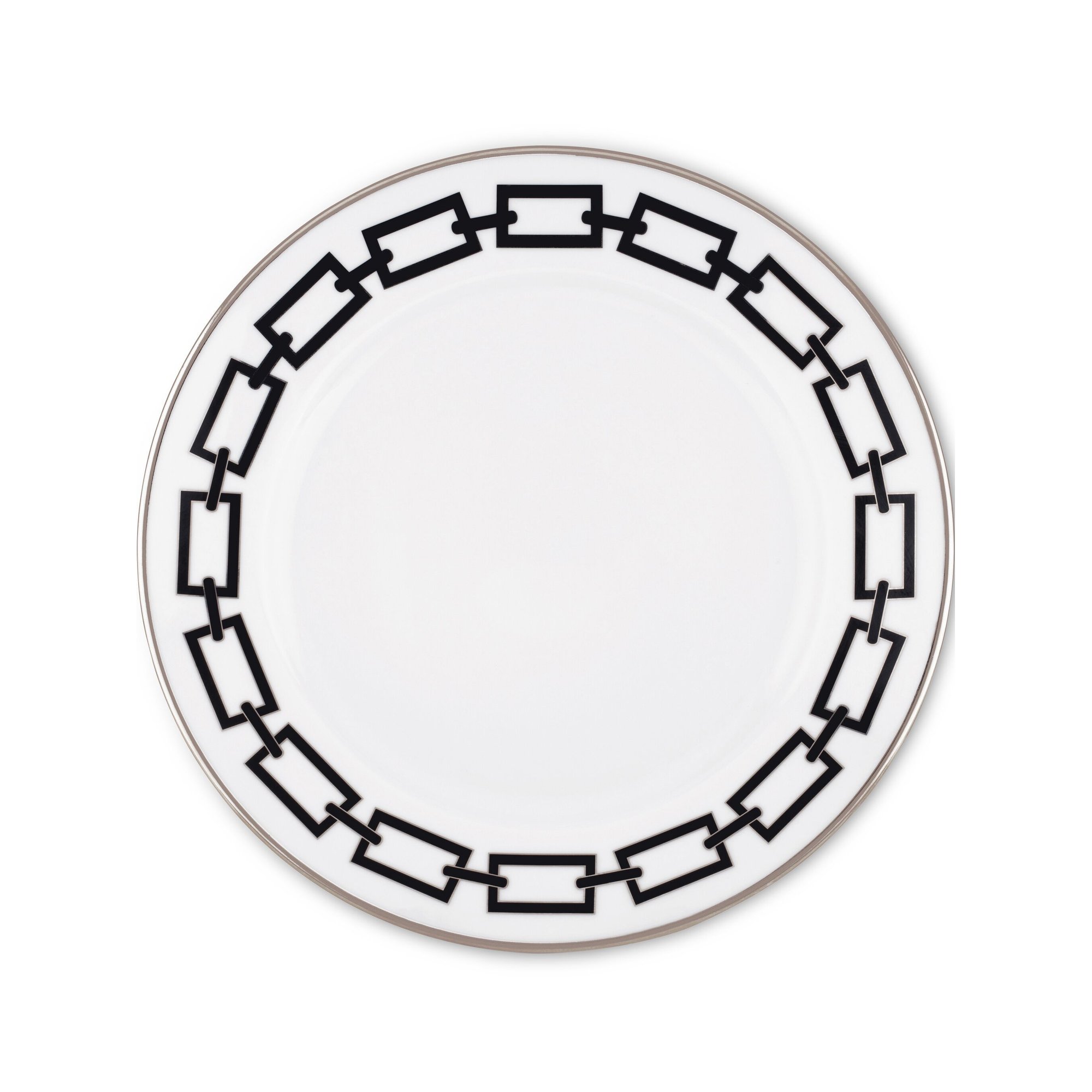 Catene Nero - Piatto Piano Piano cm 28 004rg00fpt110010280g00125500 Ginori 1735 vista0