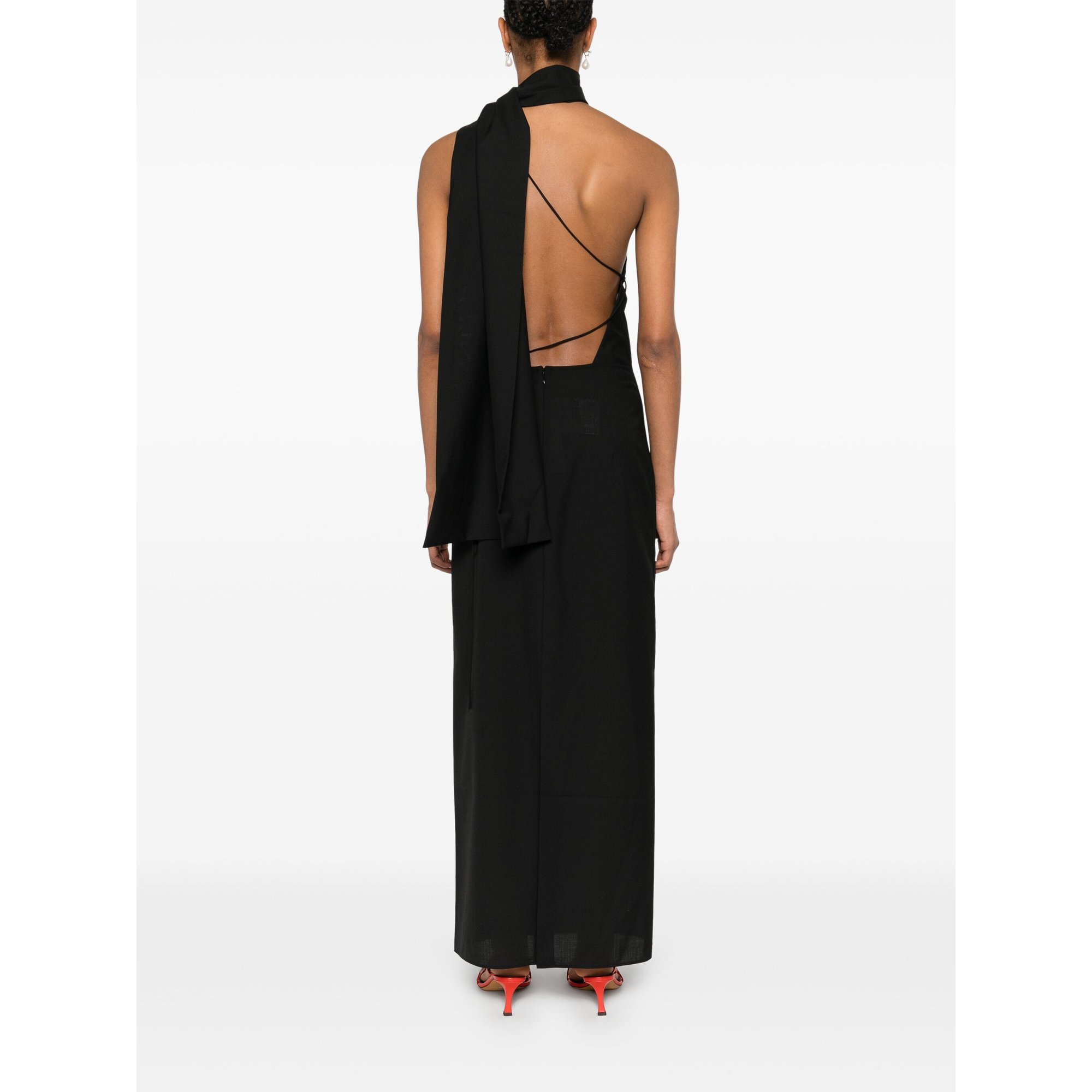 Schal-Kleid mit offenem Rücken 41333159 ROHE vista3