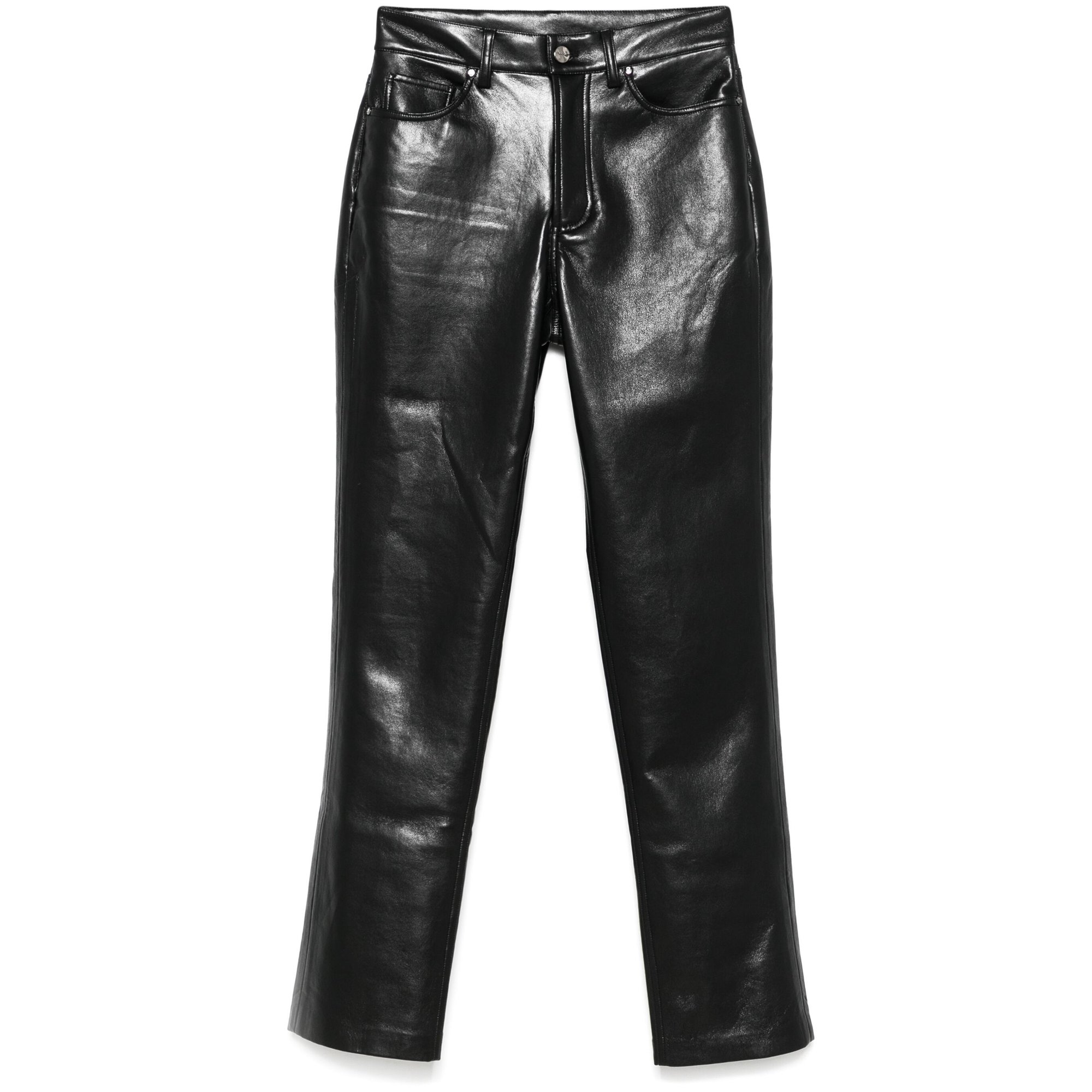 Bruno Pant - Black Recycled Leather A0310307blk26 Anine Bing vista0