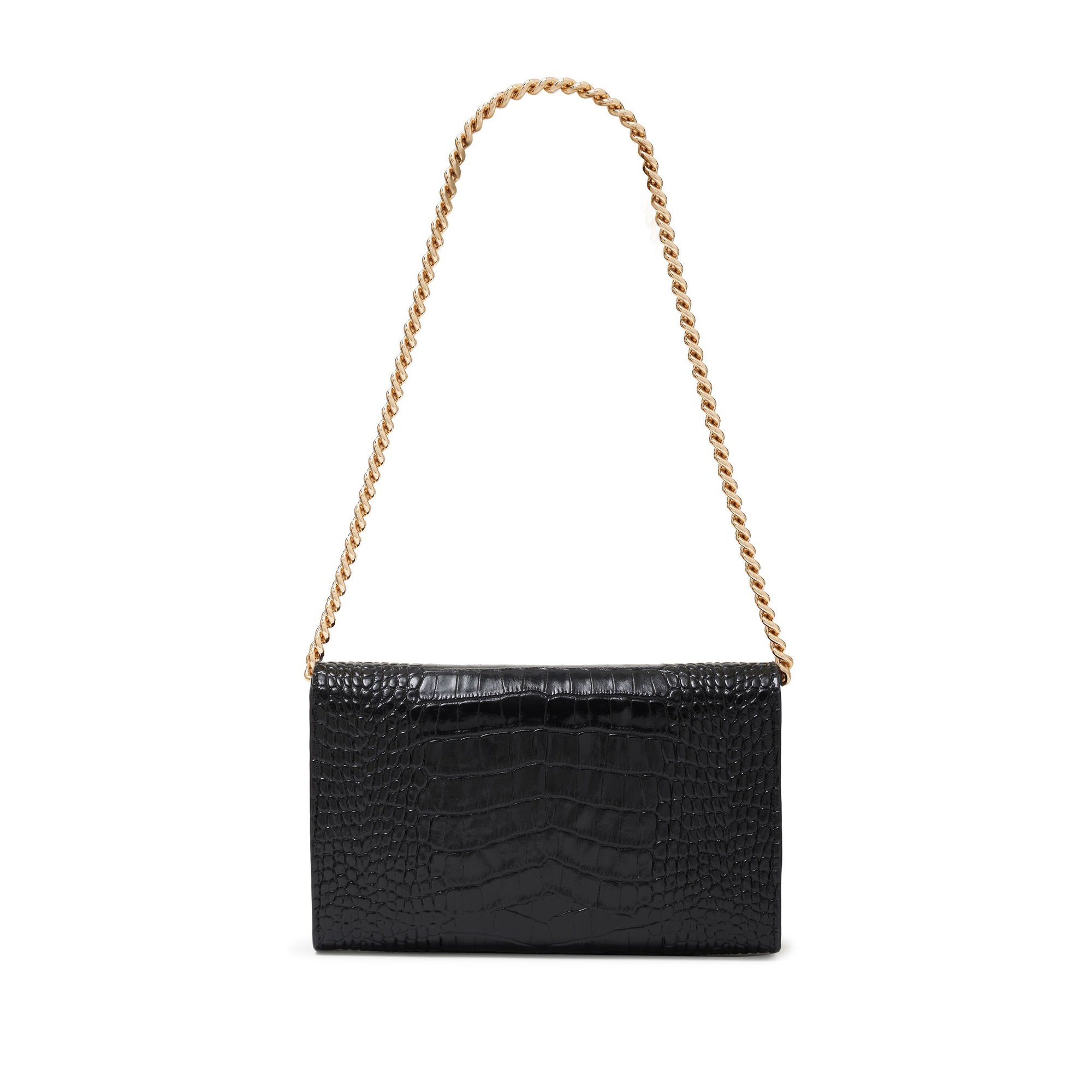 Small Elly Clutch - Black Embossed A1310469blk1 Anine Bing vista2