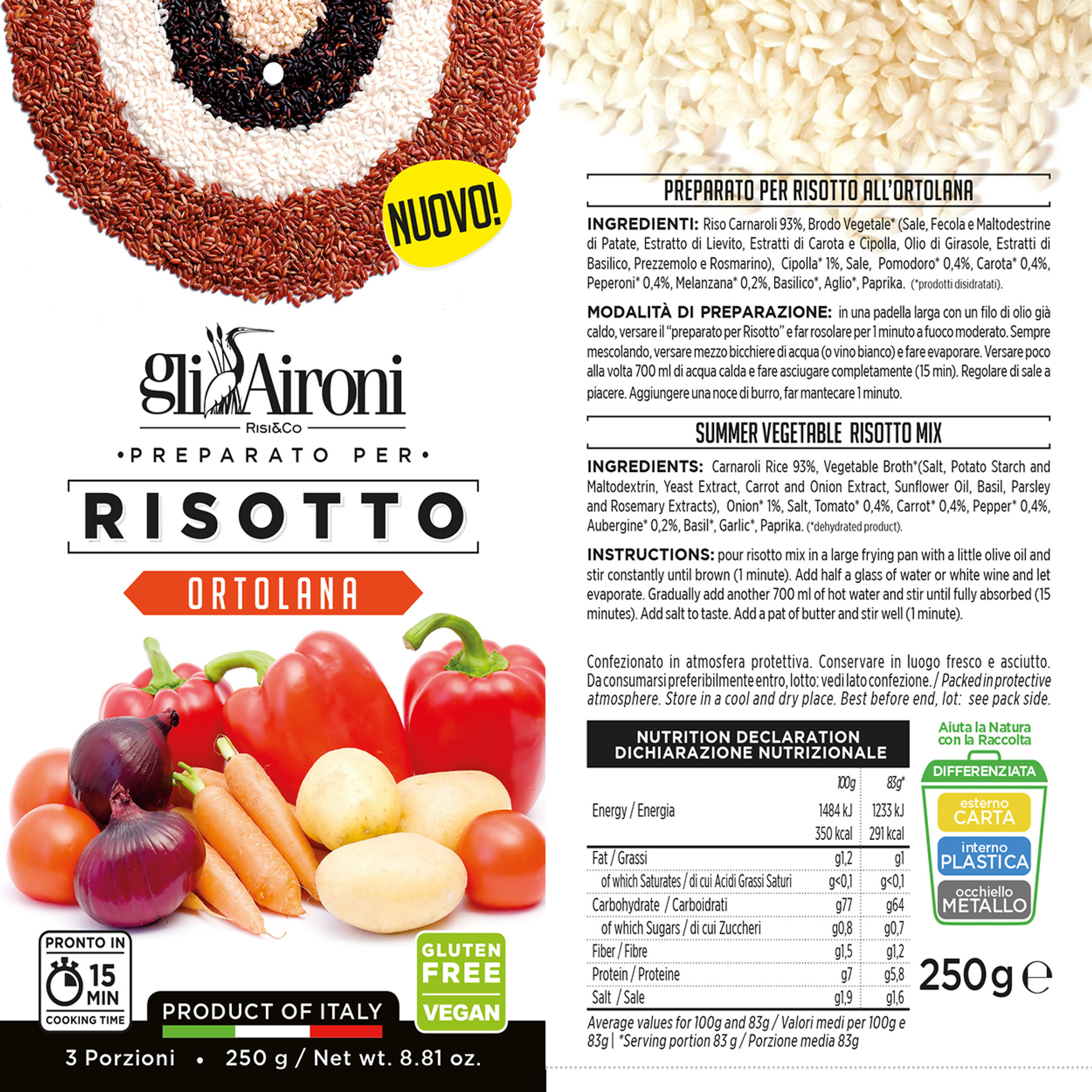 4 cf. risotto ortolana 250 g Gli Aironi vista1