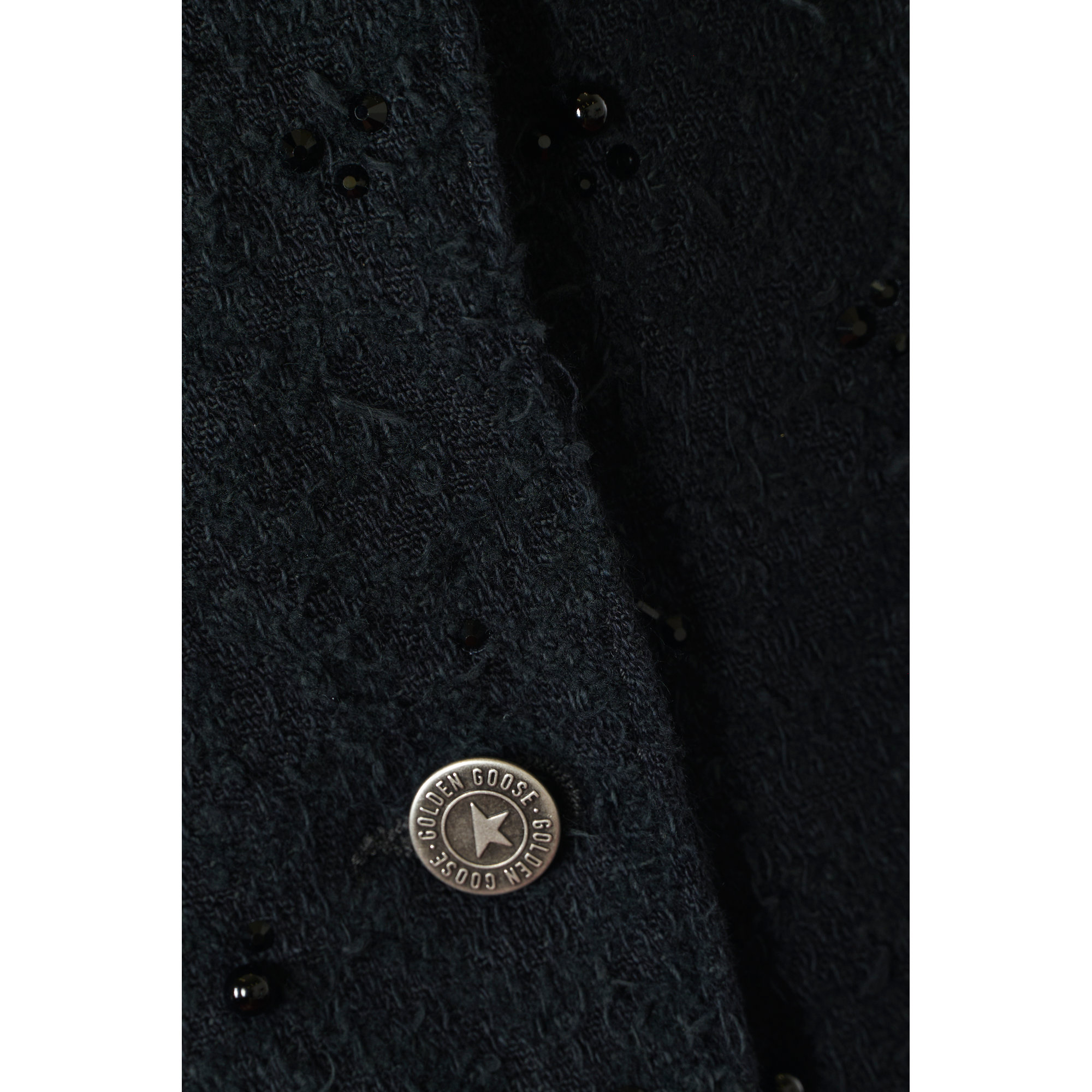 Journey W's Denim Over Jacket Lasered Garment Dyed With Stones And Crystals GOLDEN GOOSE vista2