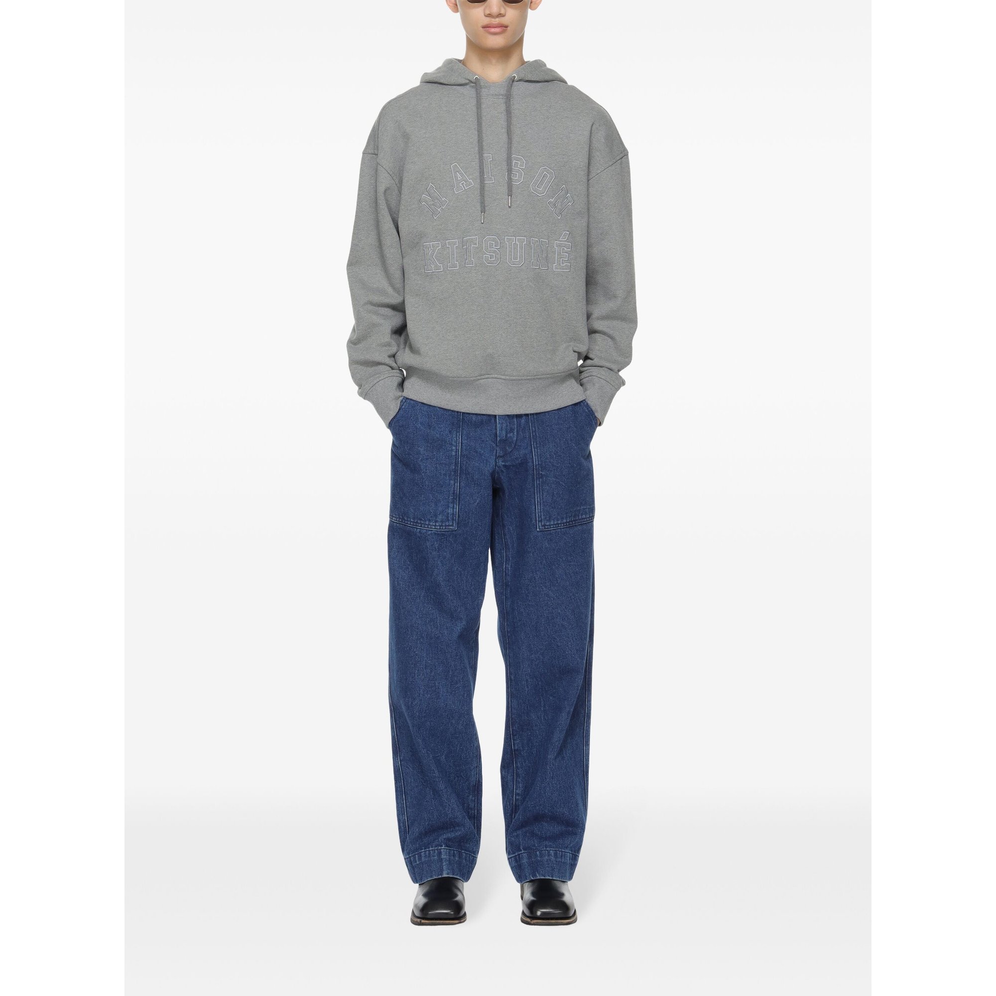 Pantalon de travail Nm01108ww5023 Maison Kitsuné vista1
